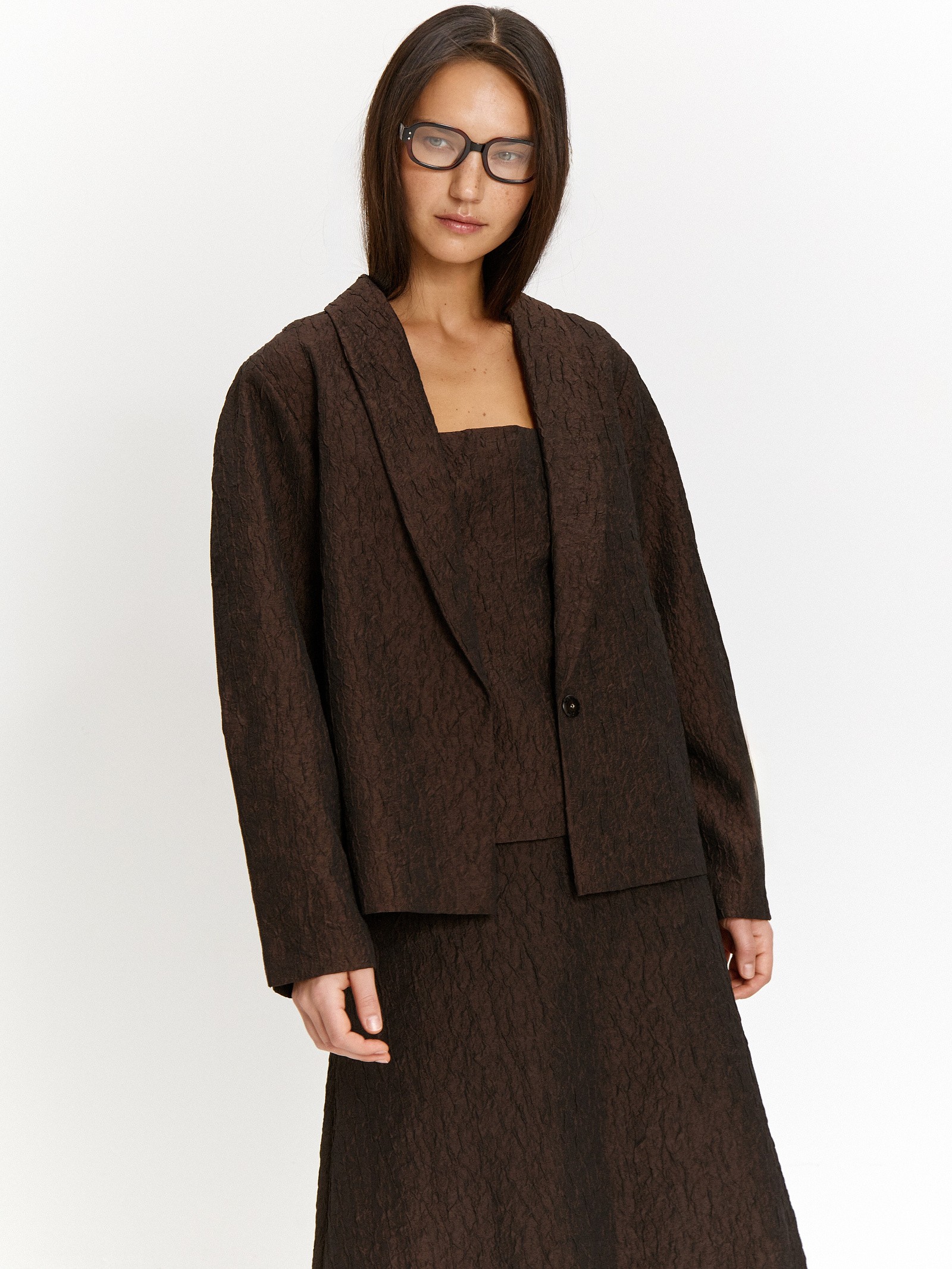 Жакет прямого кроя