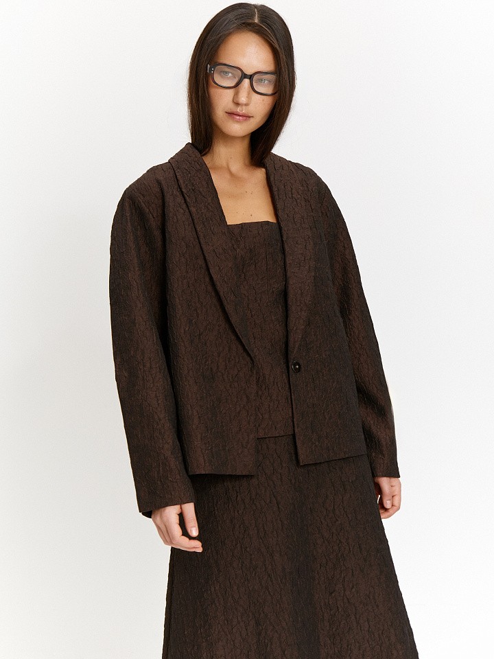 Жакет прямого кроя