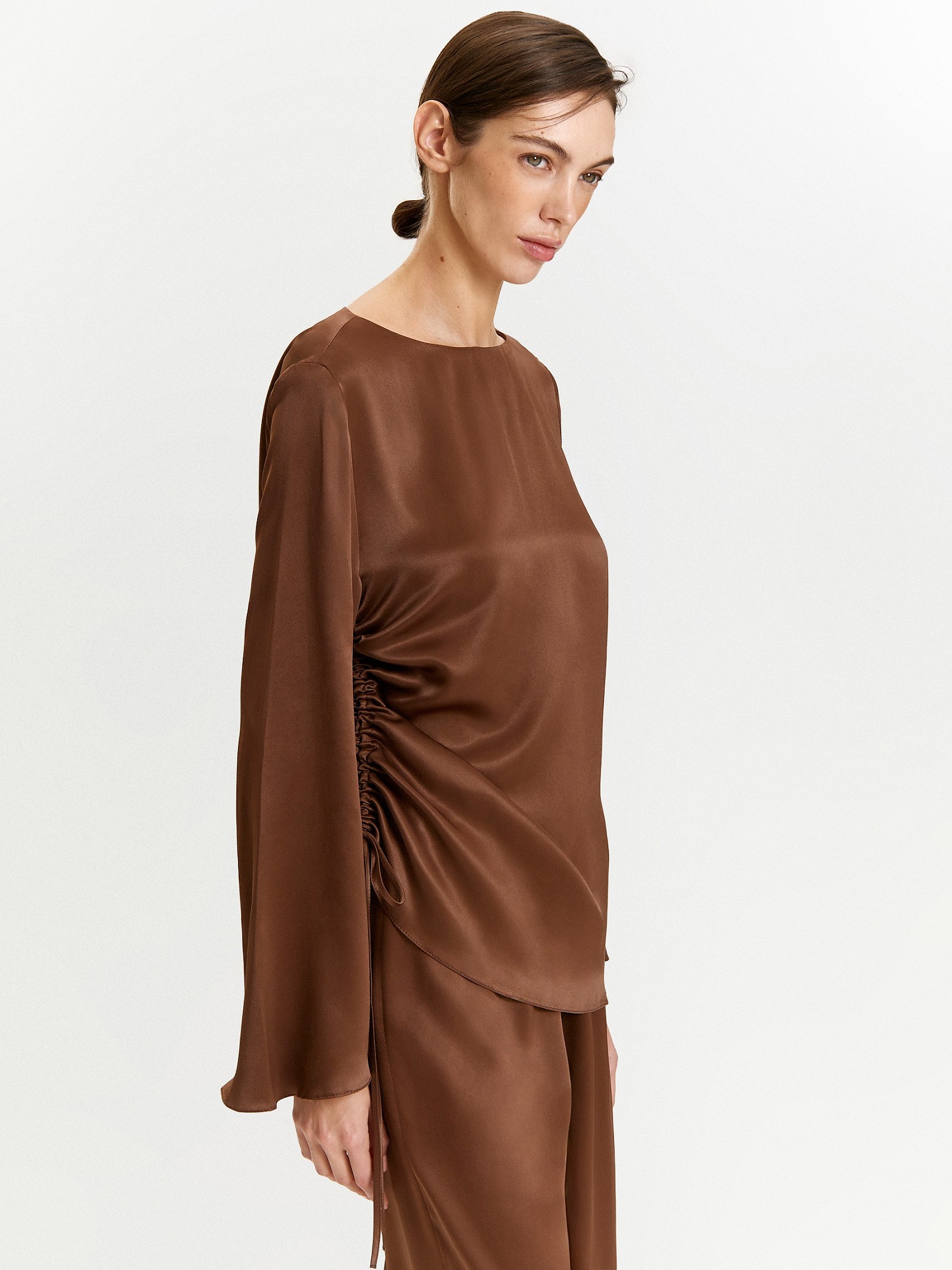 Блузка с завязками из 100% вискозы