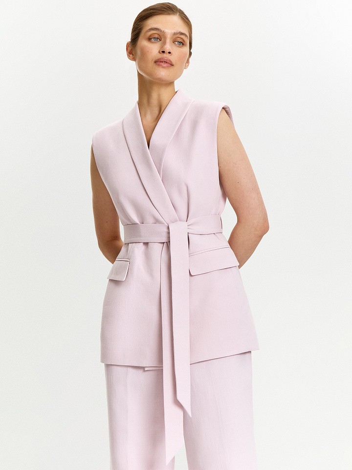 Жилет с поясом