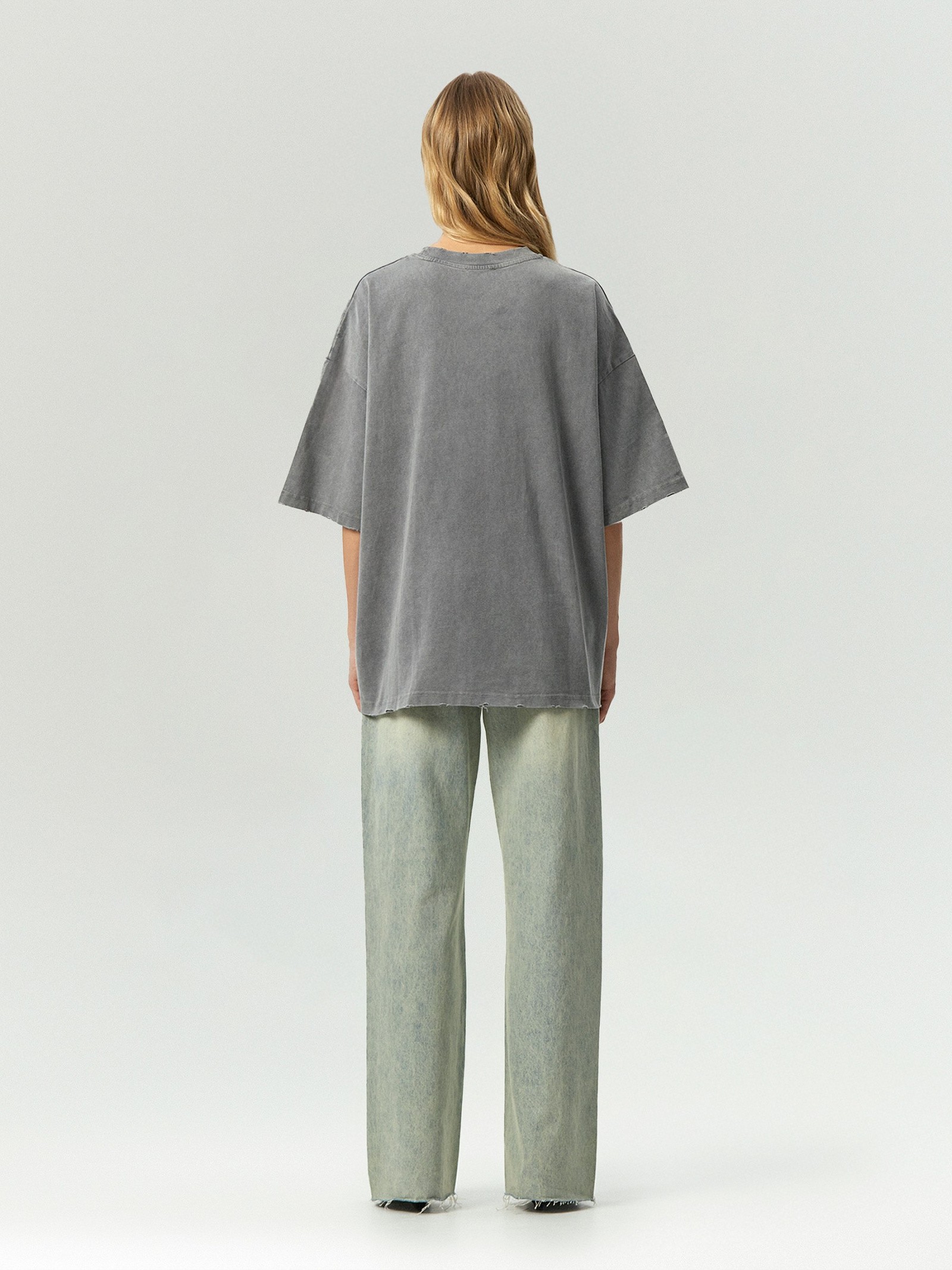 Футболка oversize с эффектом варки