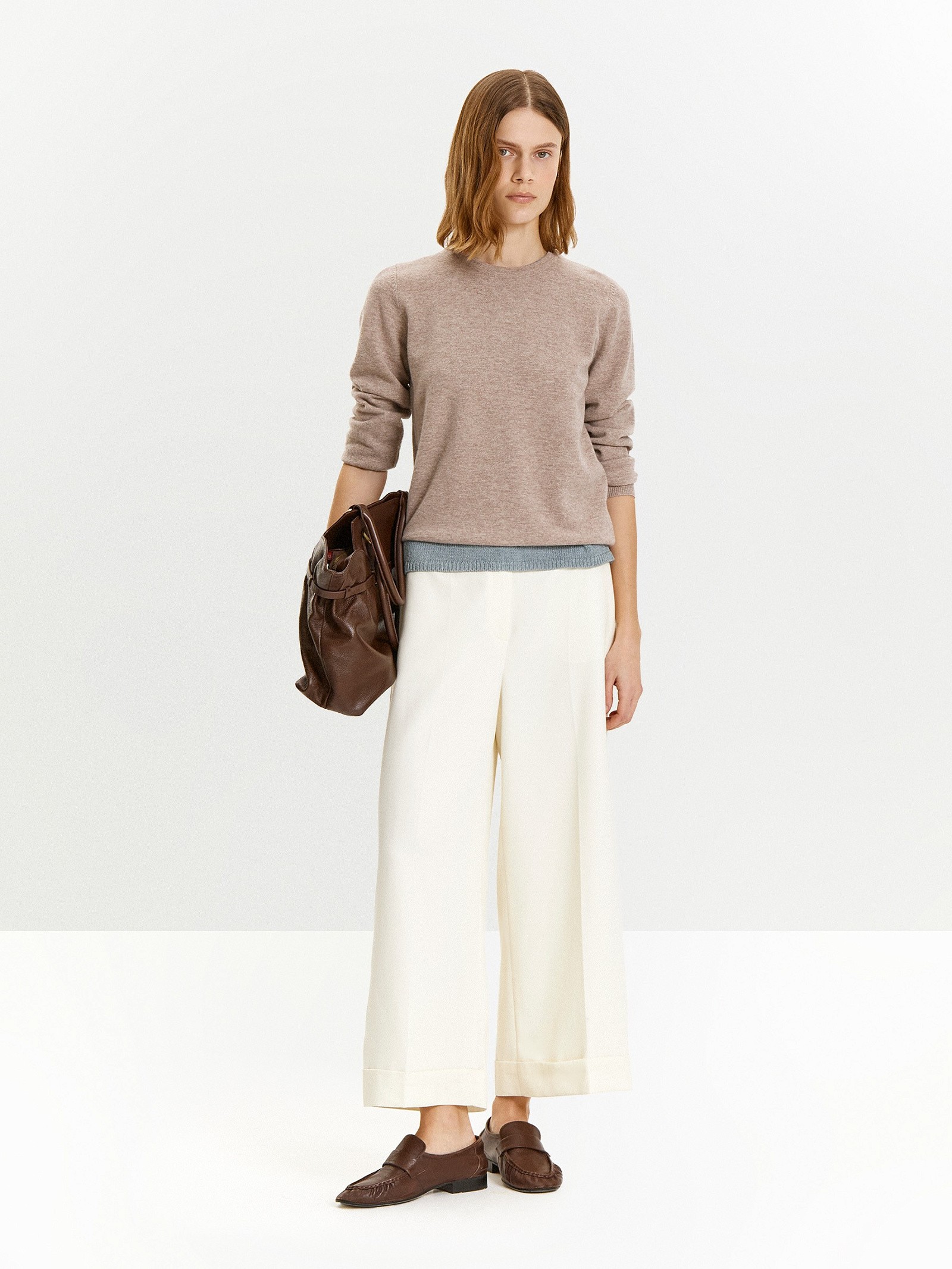 Брюки широкого кроя