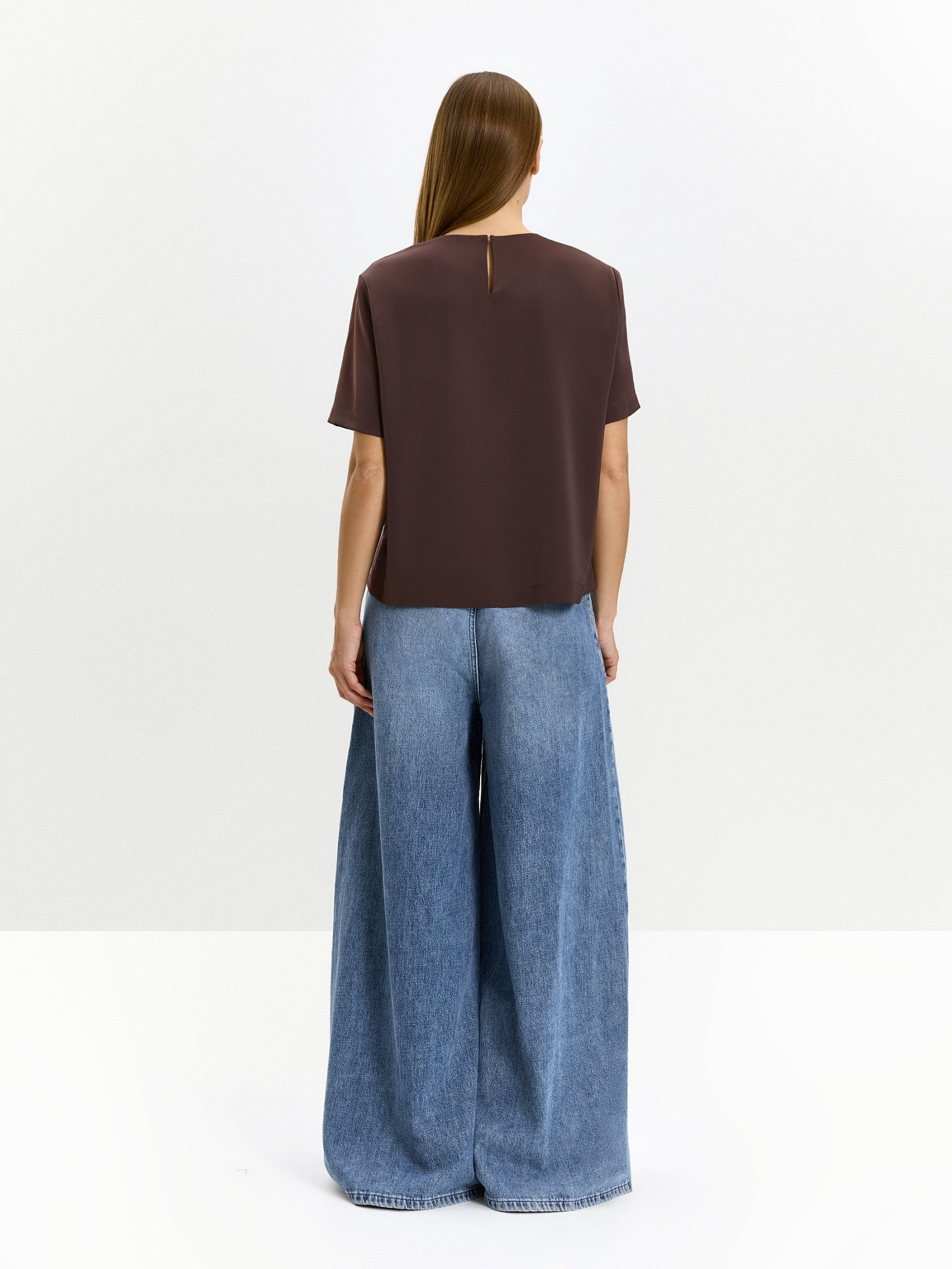 Блузка прямого кроя