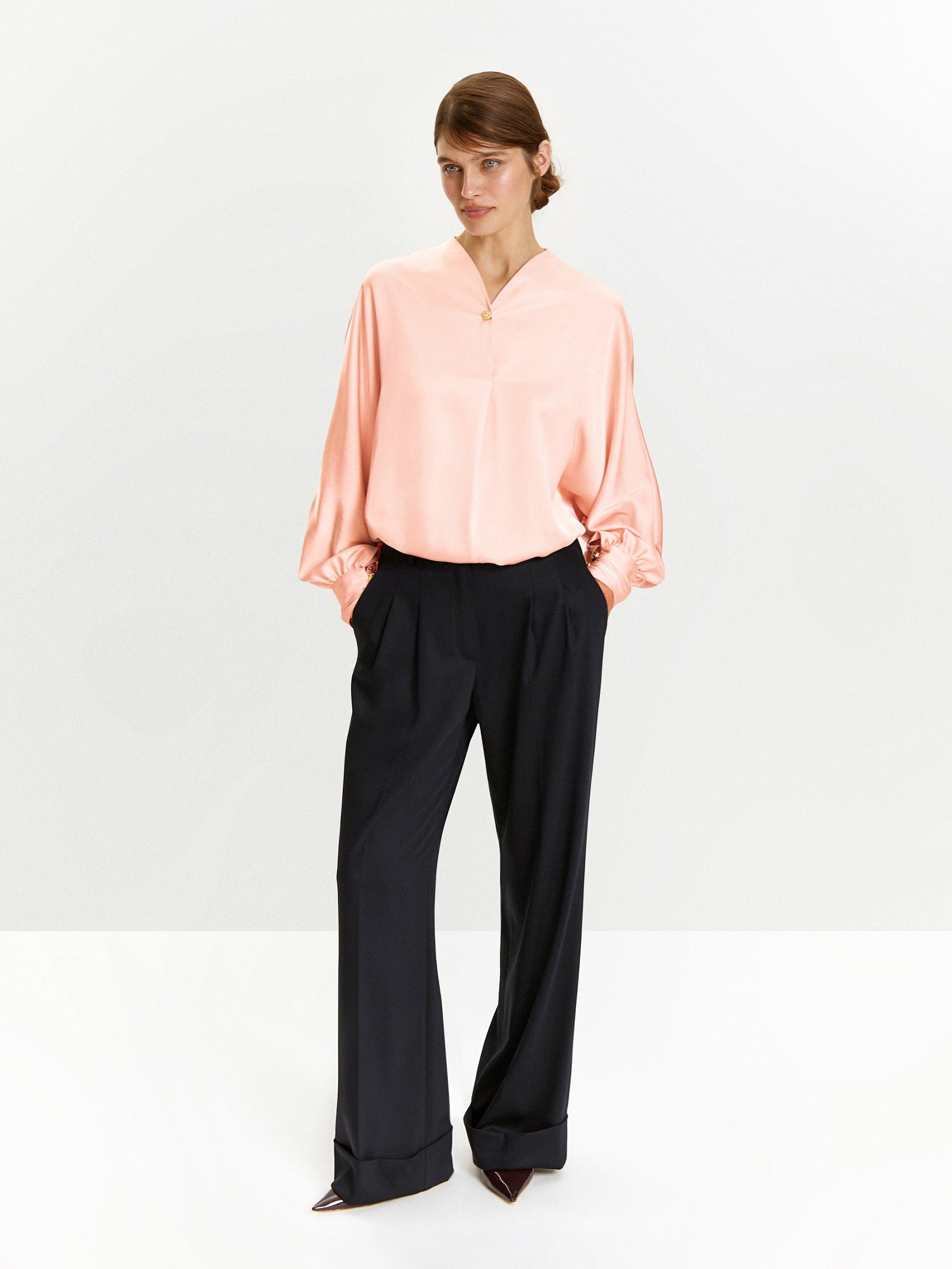 Брюки широкого кроя