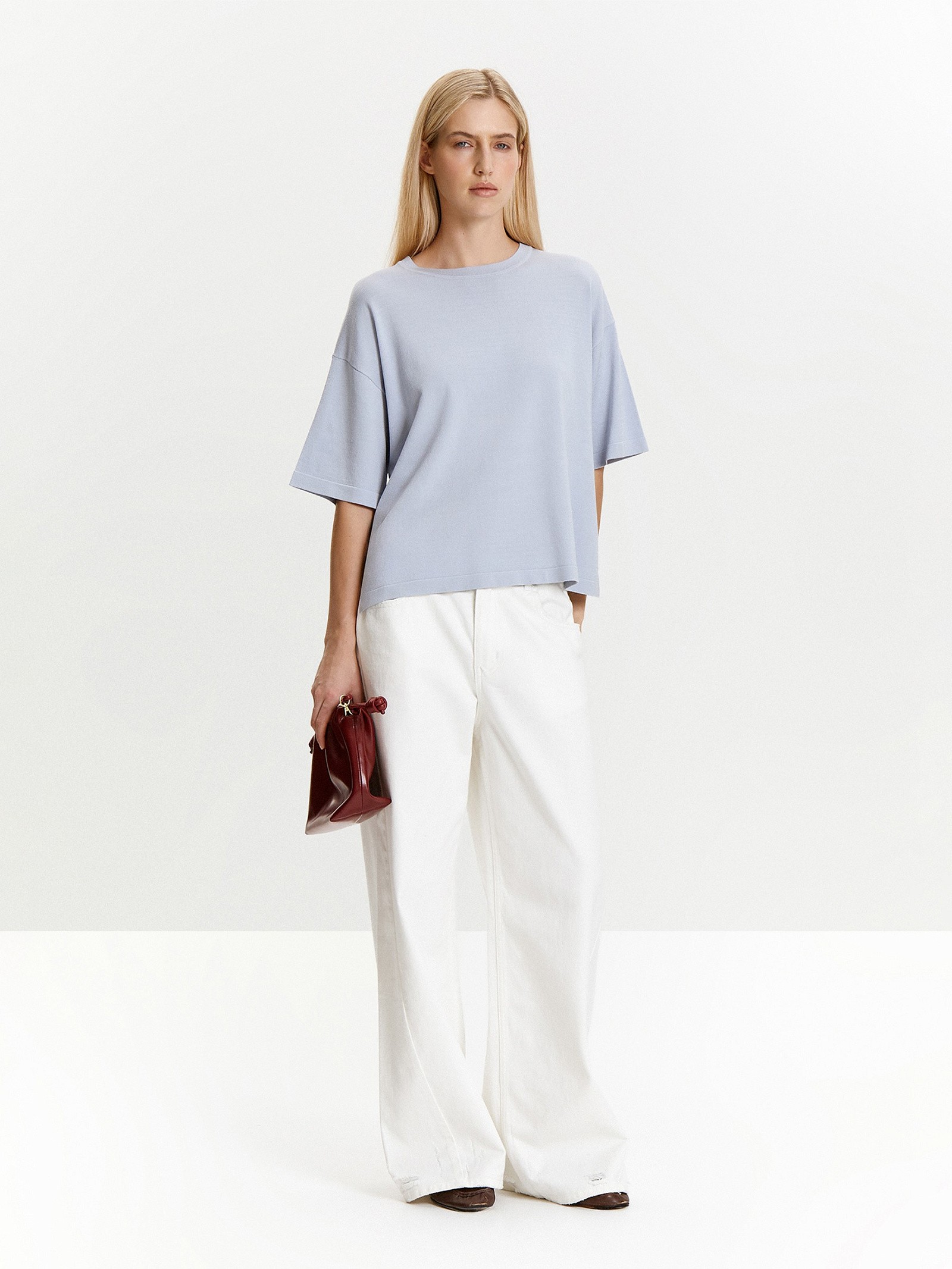 Футболка с содержанием шелка