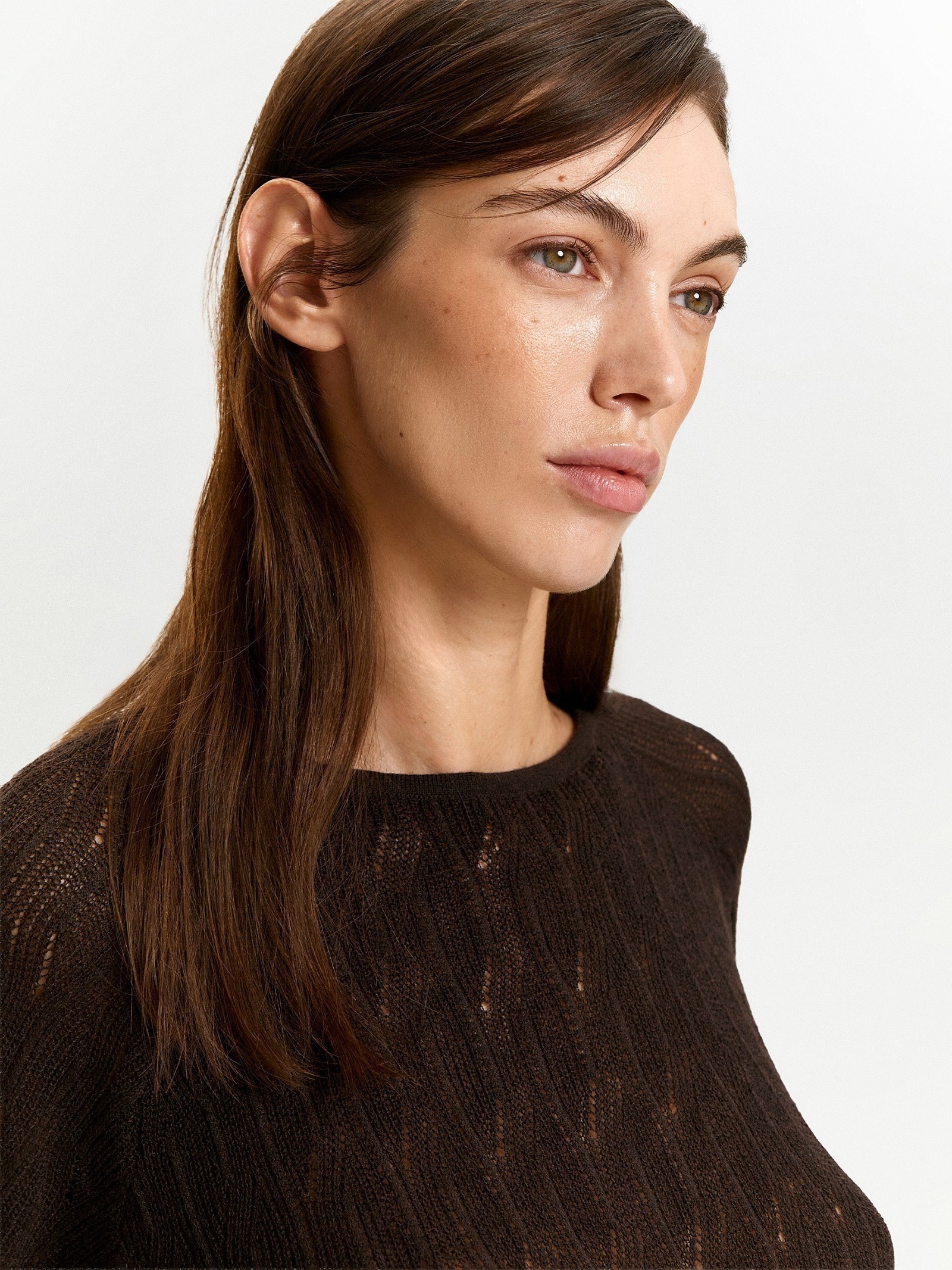 Лонгслив с содержанием шерсти