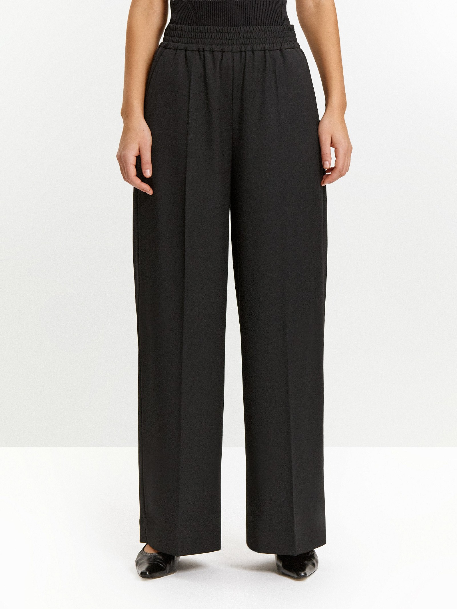 Брюки широкого кроя