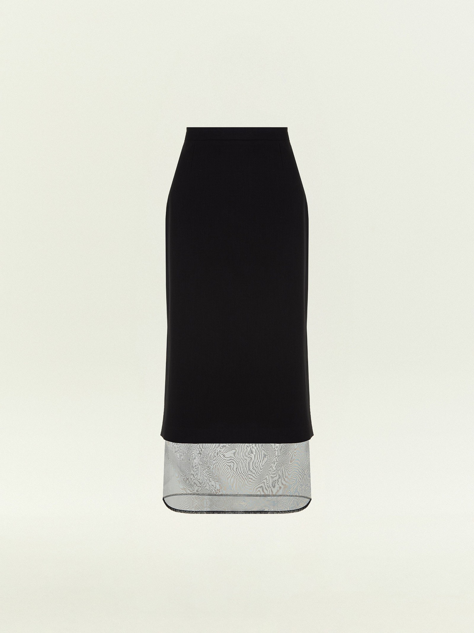 Юбка-карандаш миди из вискозы двуслойная