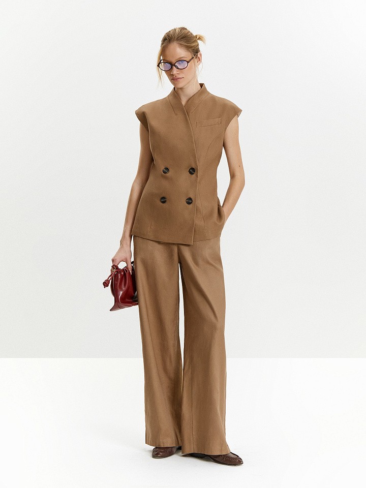 Брюки широкого кроя