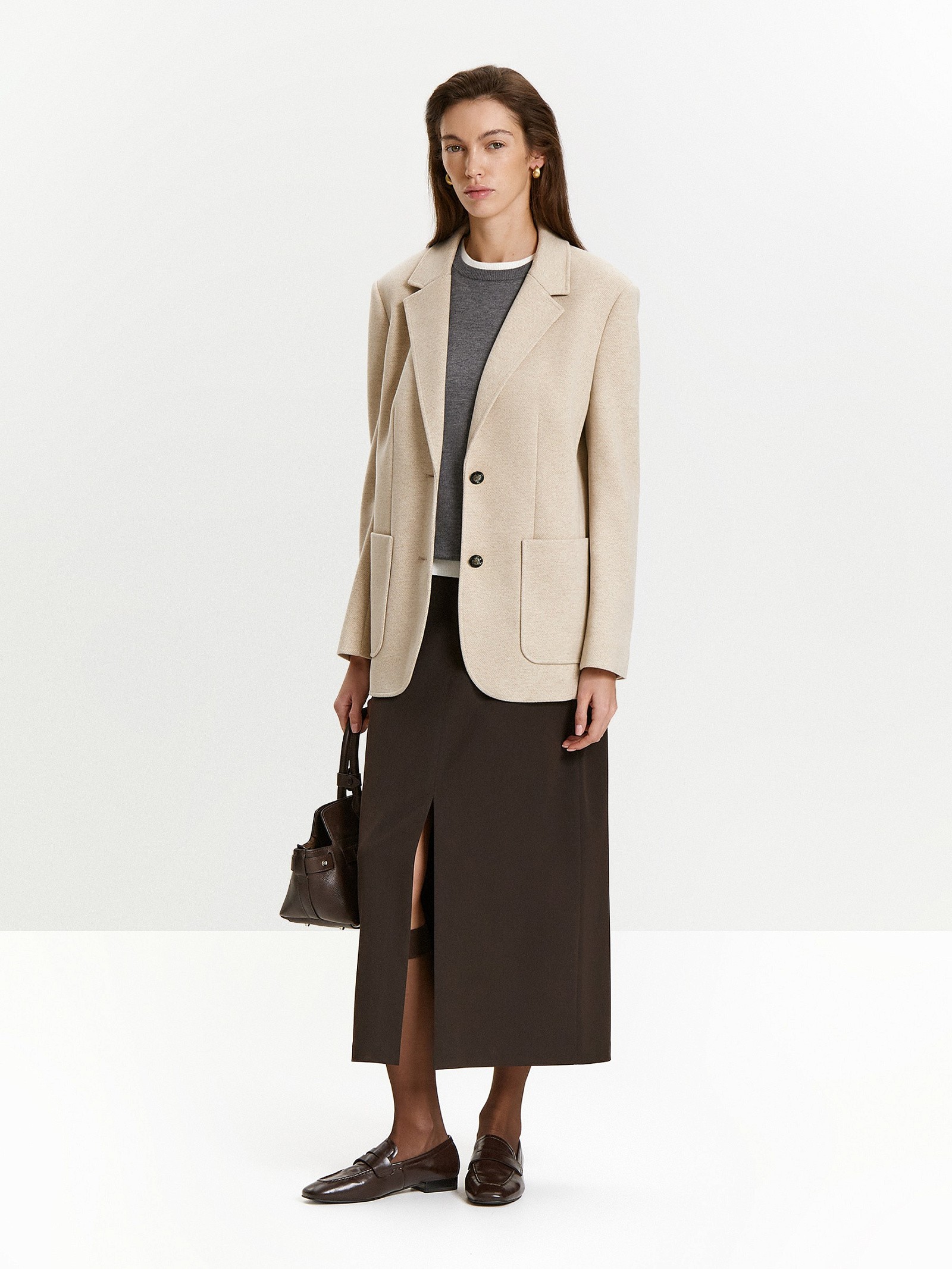 Жакет с содержанием шерсти