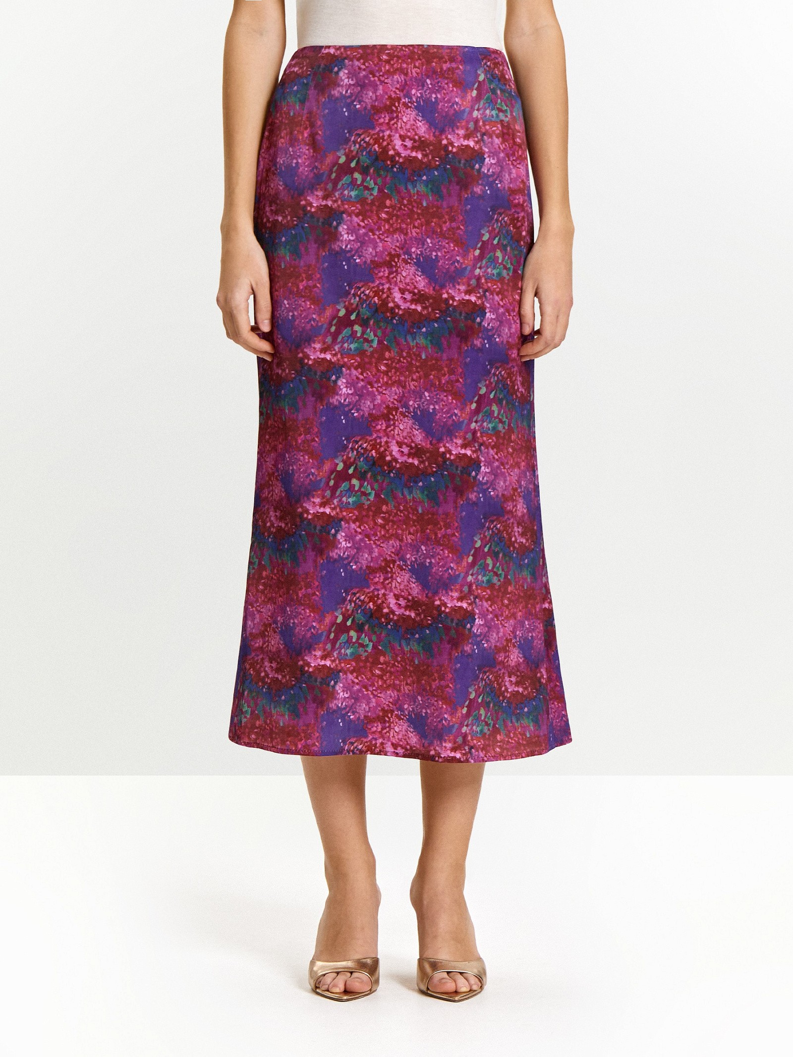 Юбка а-силуэта из 100% вискозы