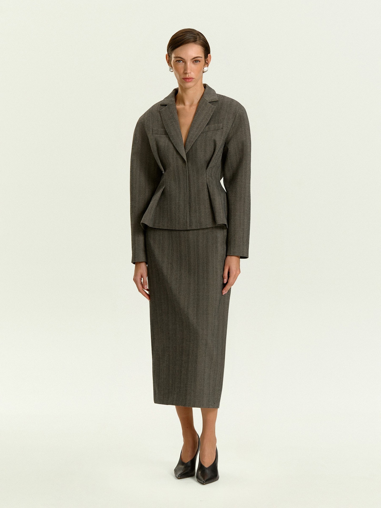 Жакет приталенного кроя