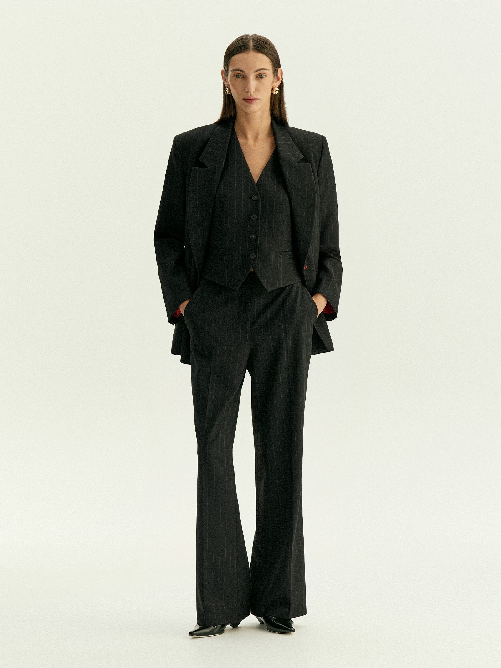 Брюки прямого кроя