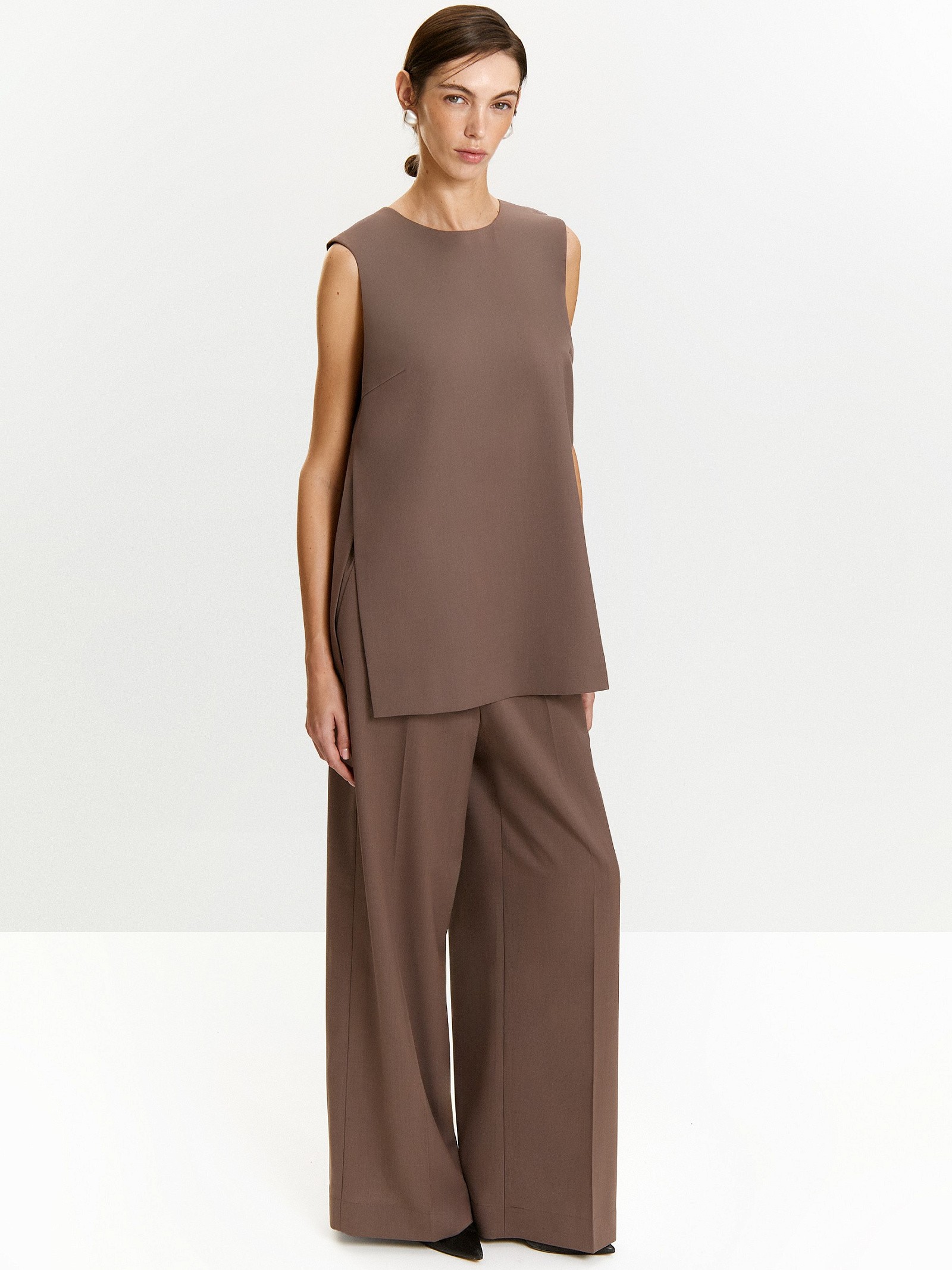 Брюки широкого кроя