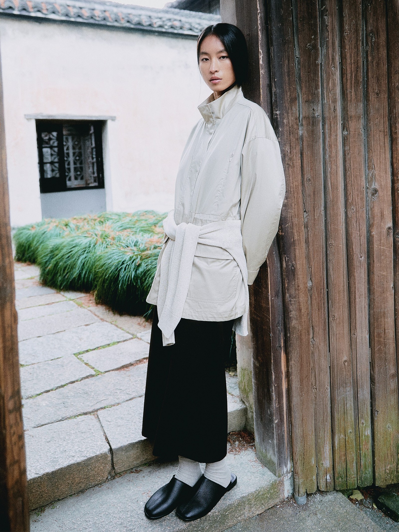 Плащ на молнии