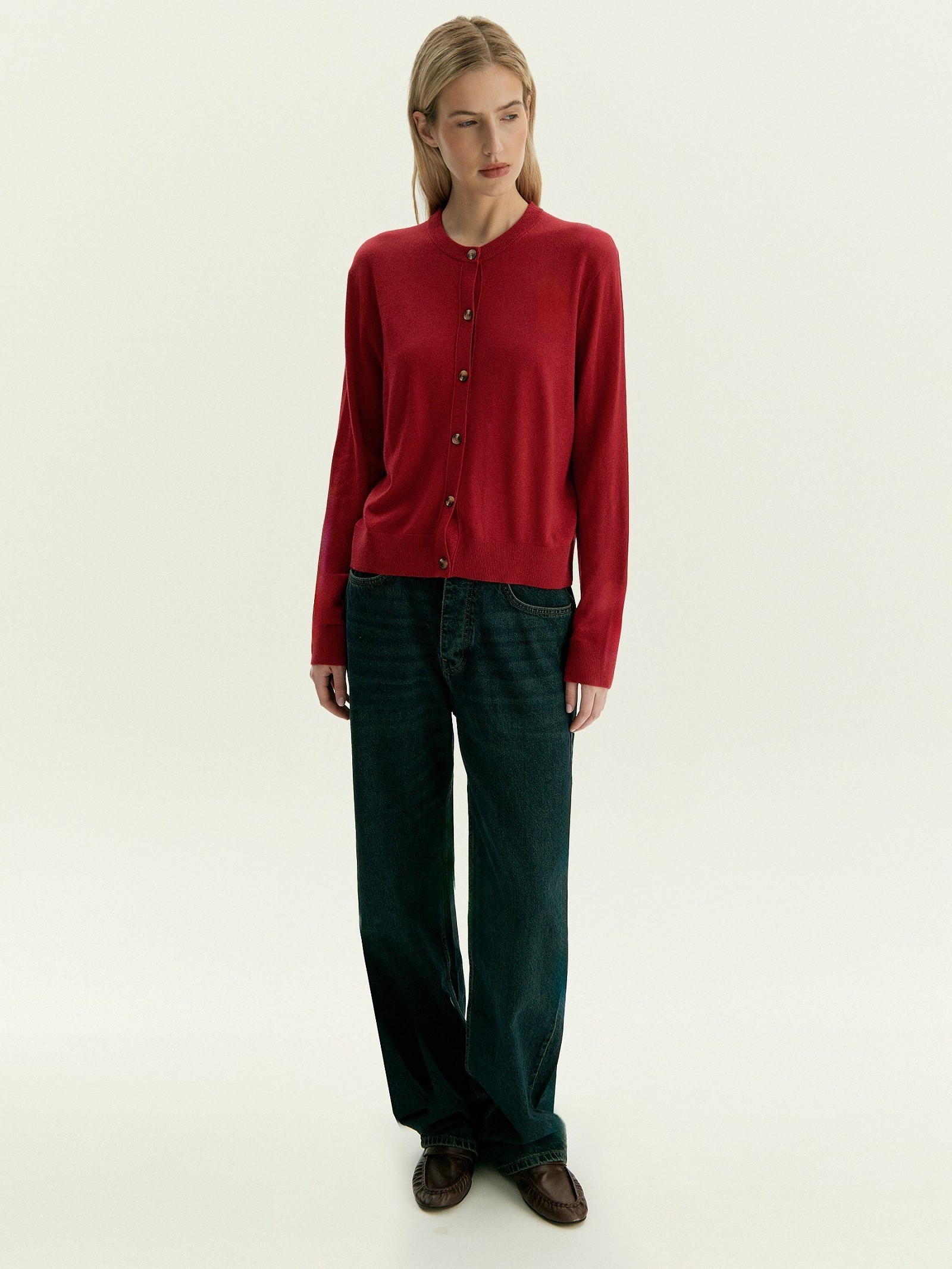 Кардиган с содержанием шерсти