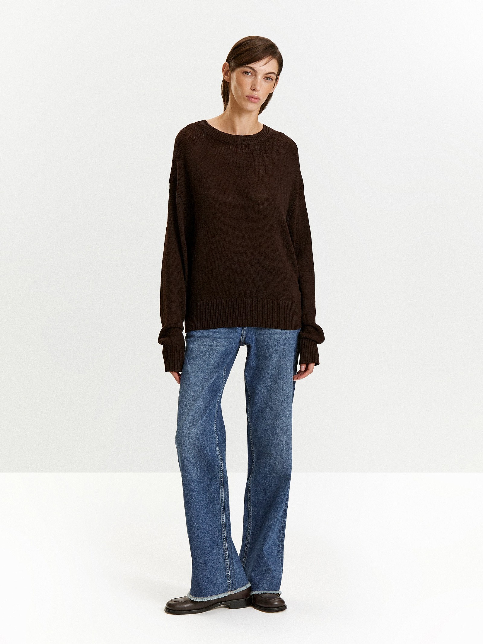 Джемпер с содержанием льна