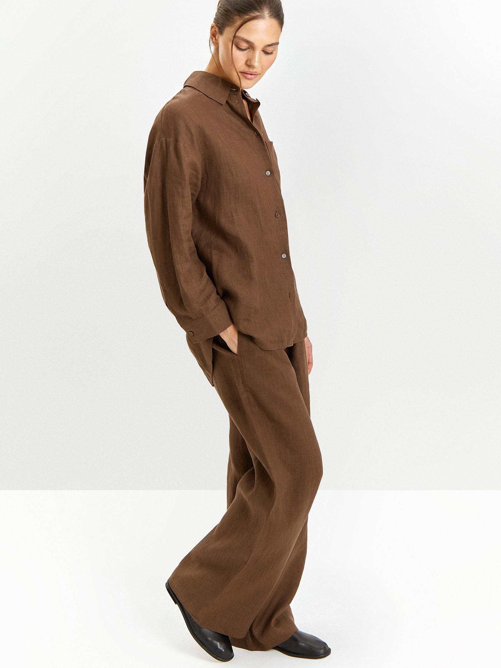 Брюки из 100% льна