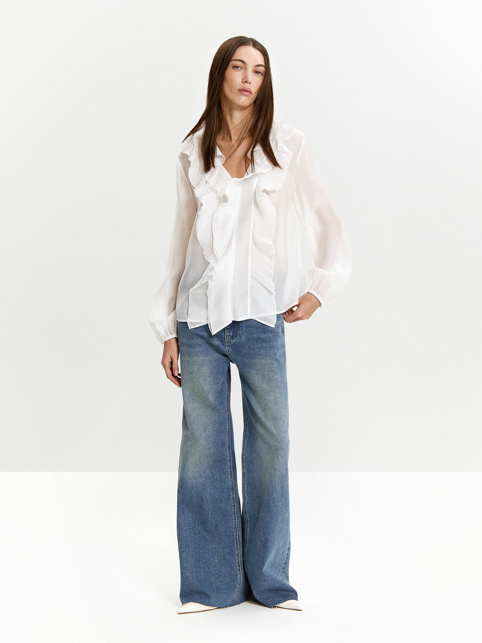 Блузка с длинным рукавом