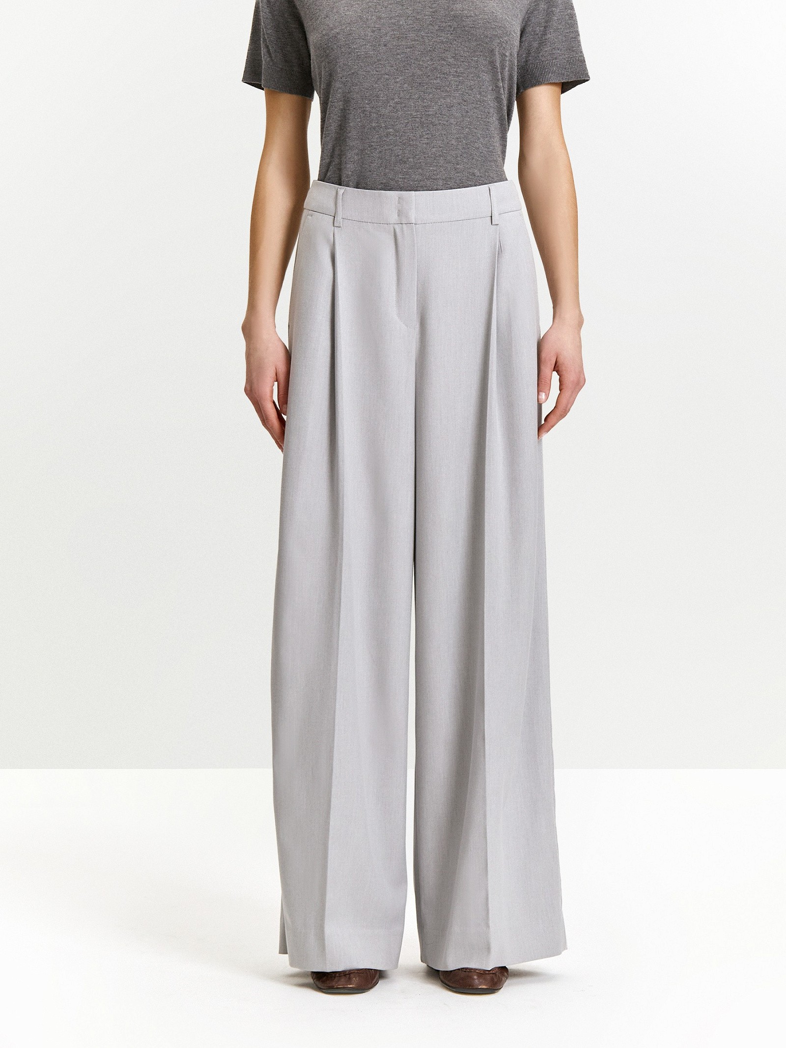 Брюки широкого кроя