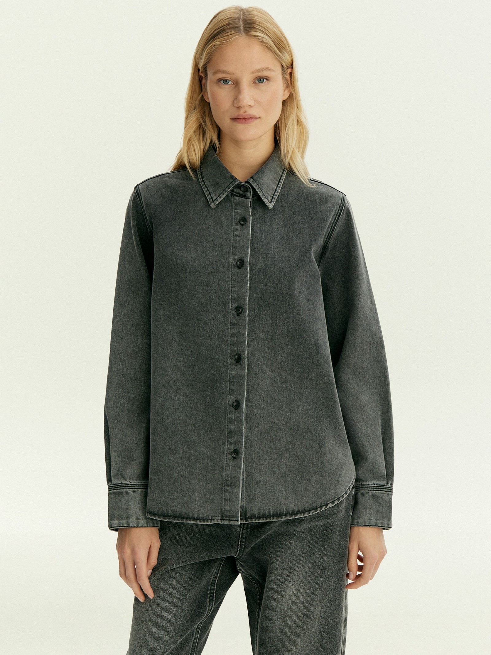 Рубашка из денима