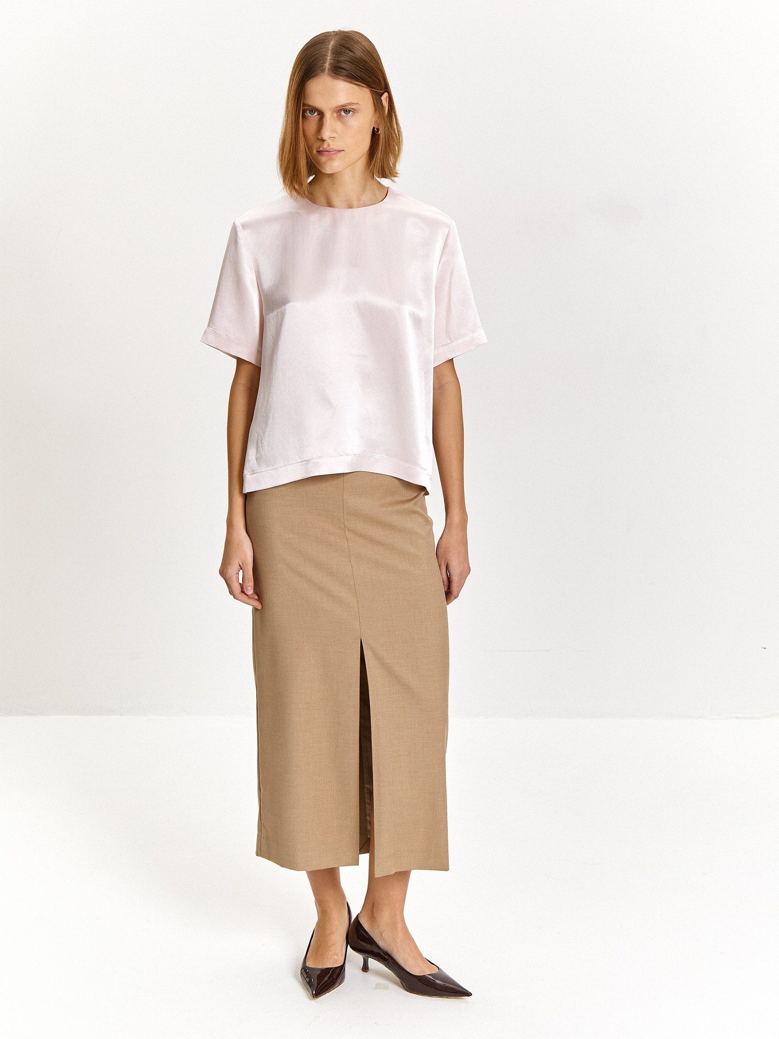 Блузка прямого кроя