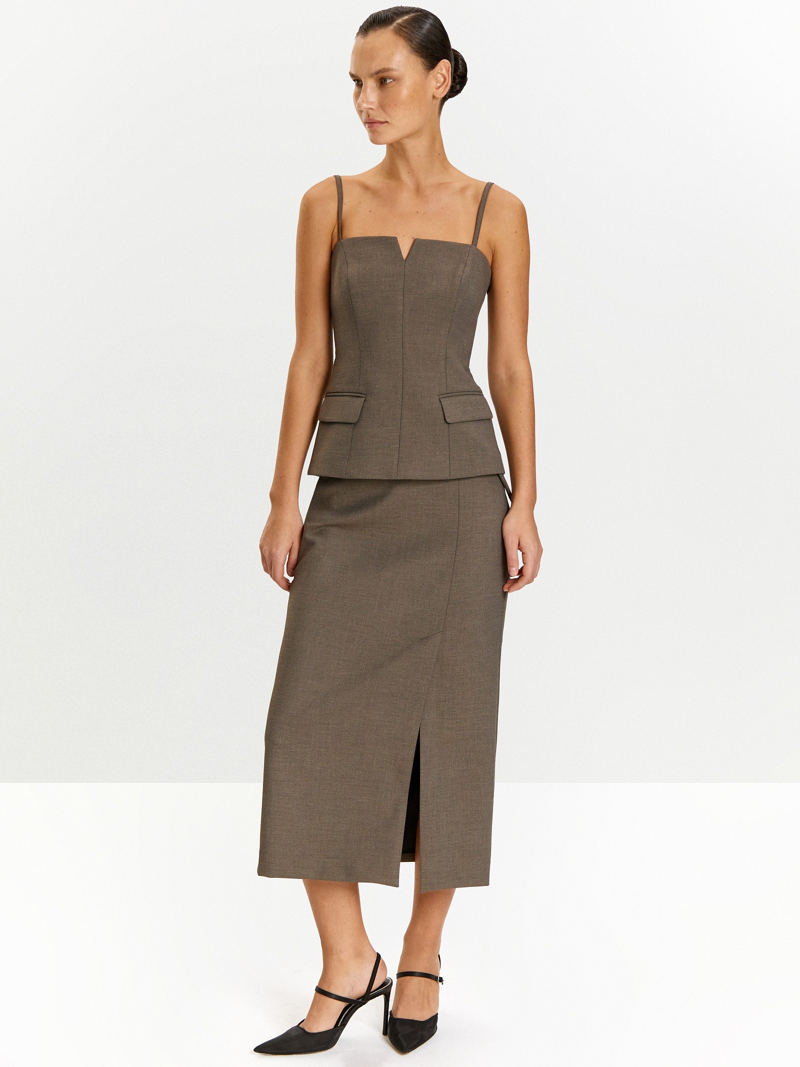 Юбка с поясом