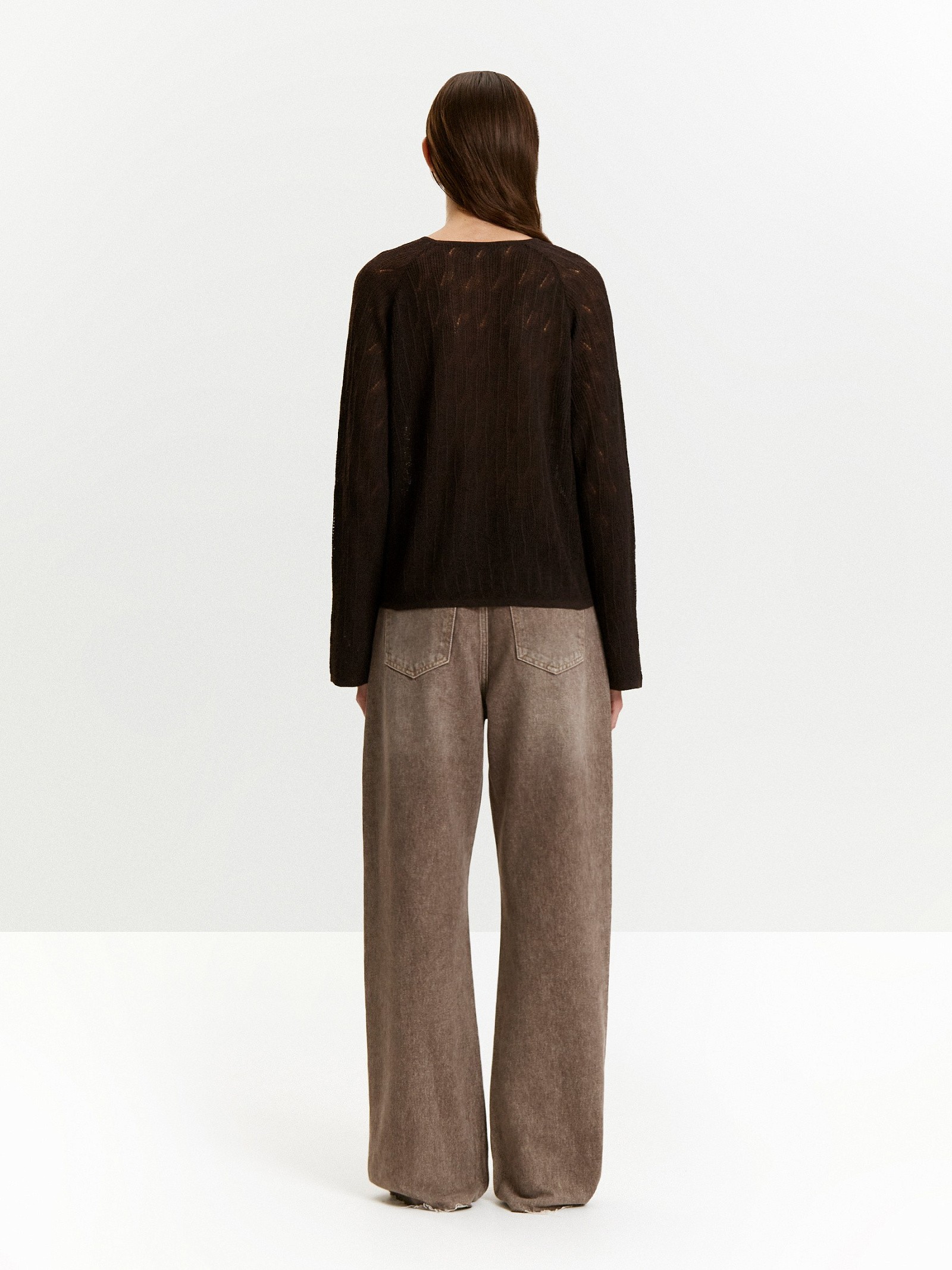 Лонгслив с содержанием шерсти