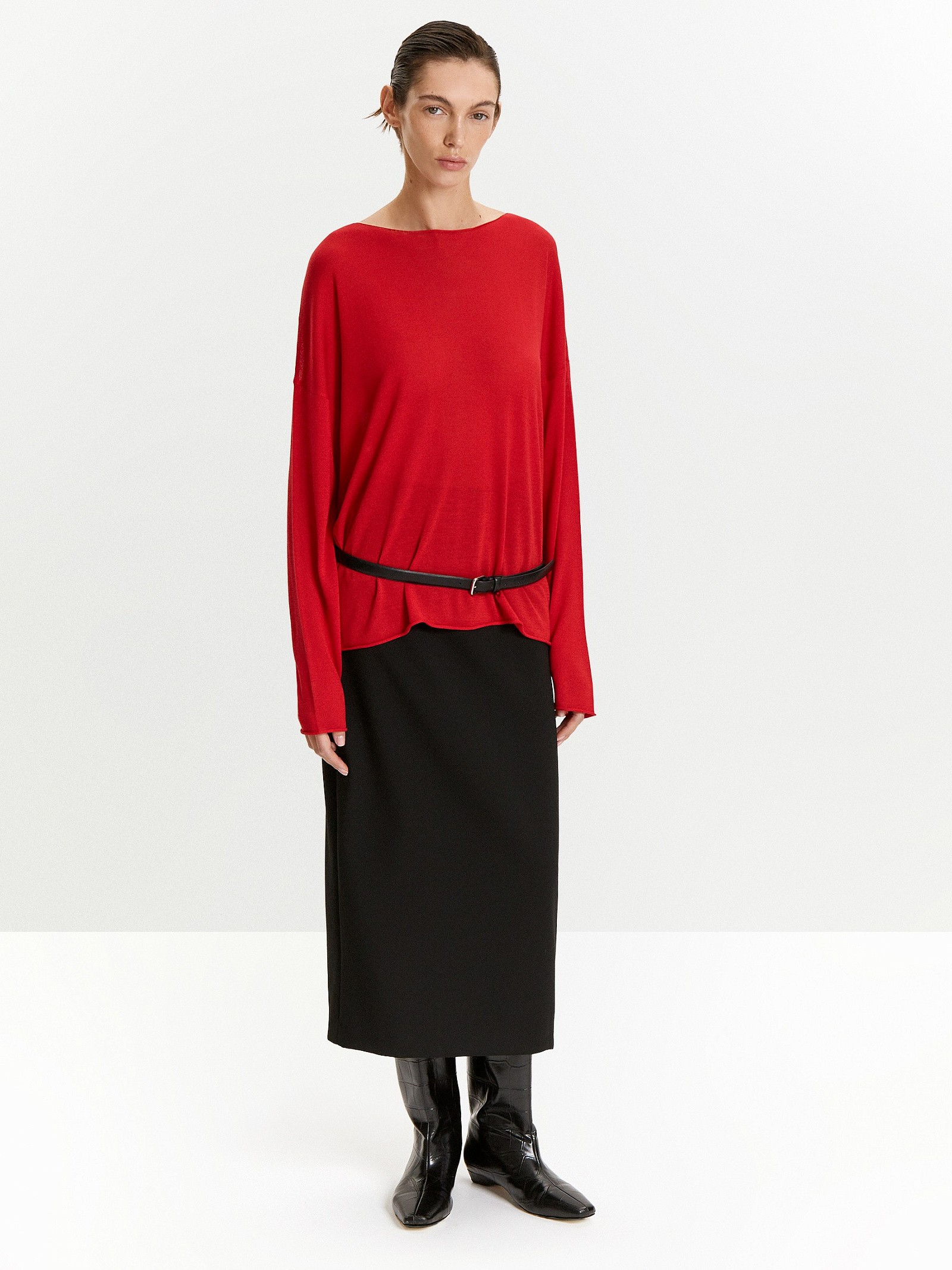 Джемпер с содержанием шелка