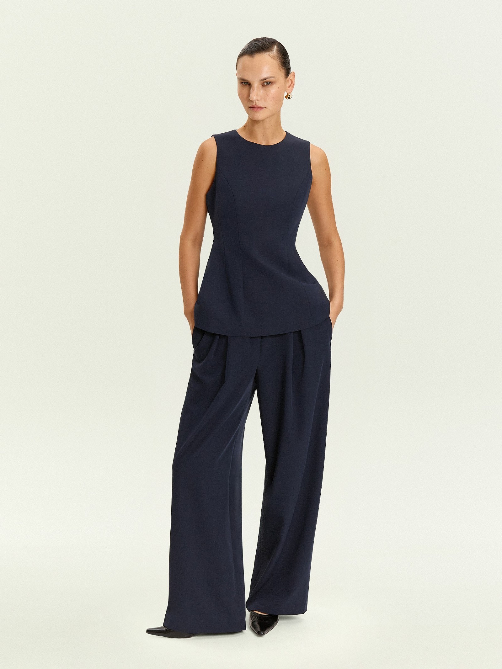 Брюки широкого кроя