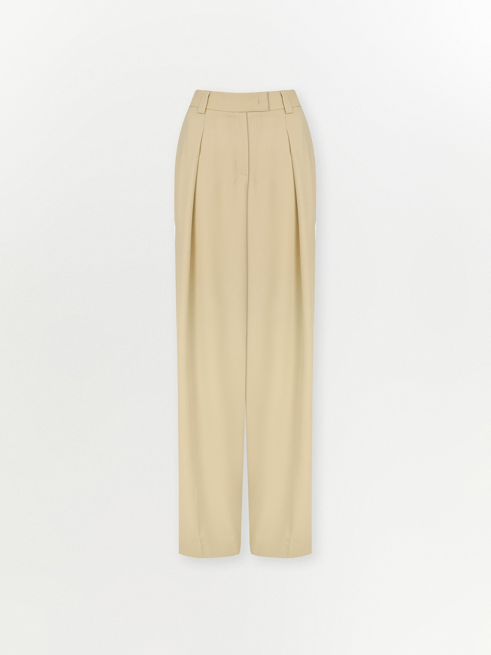 Брюки прямого кроя однотонные