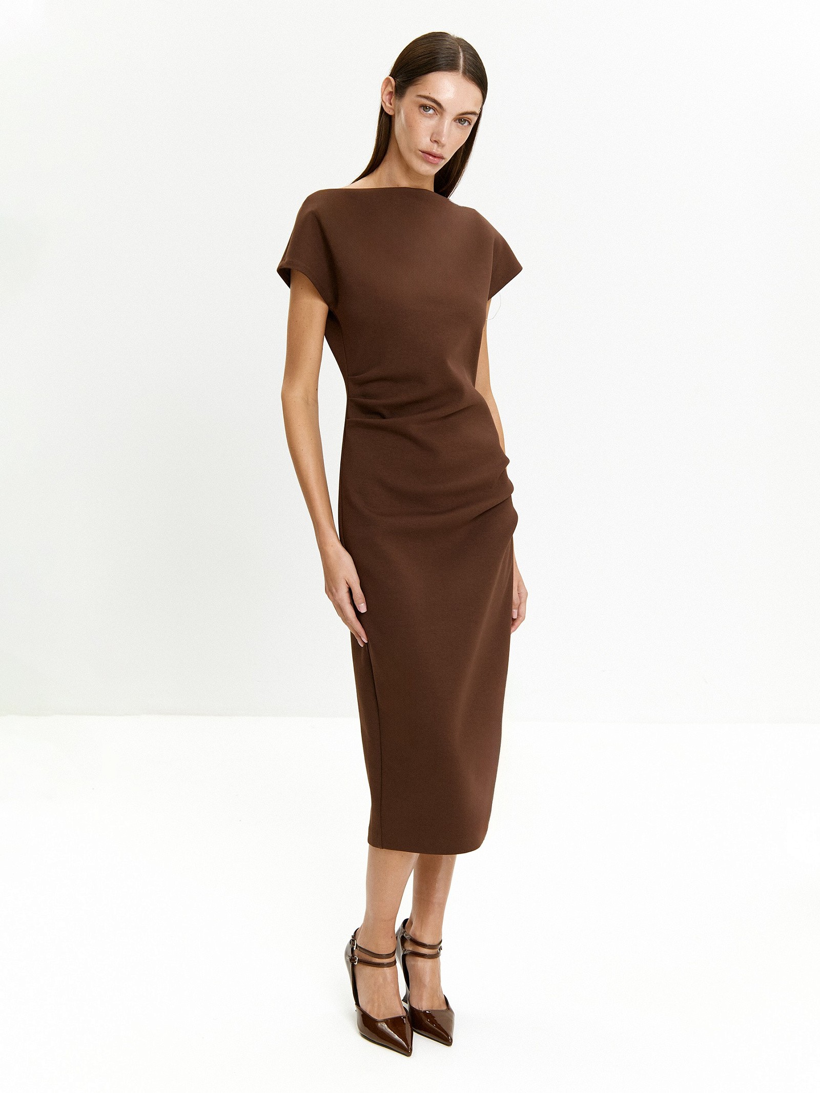 Трикотажное платье из вискозы