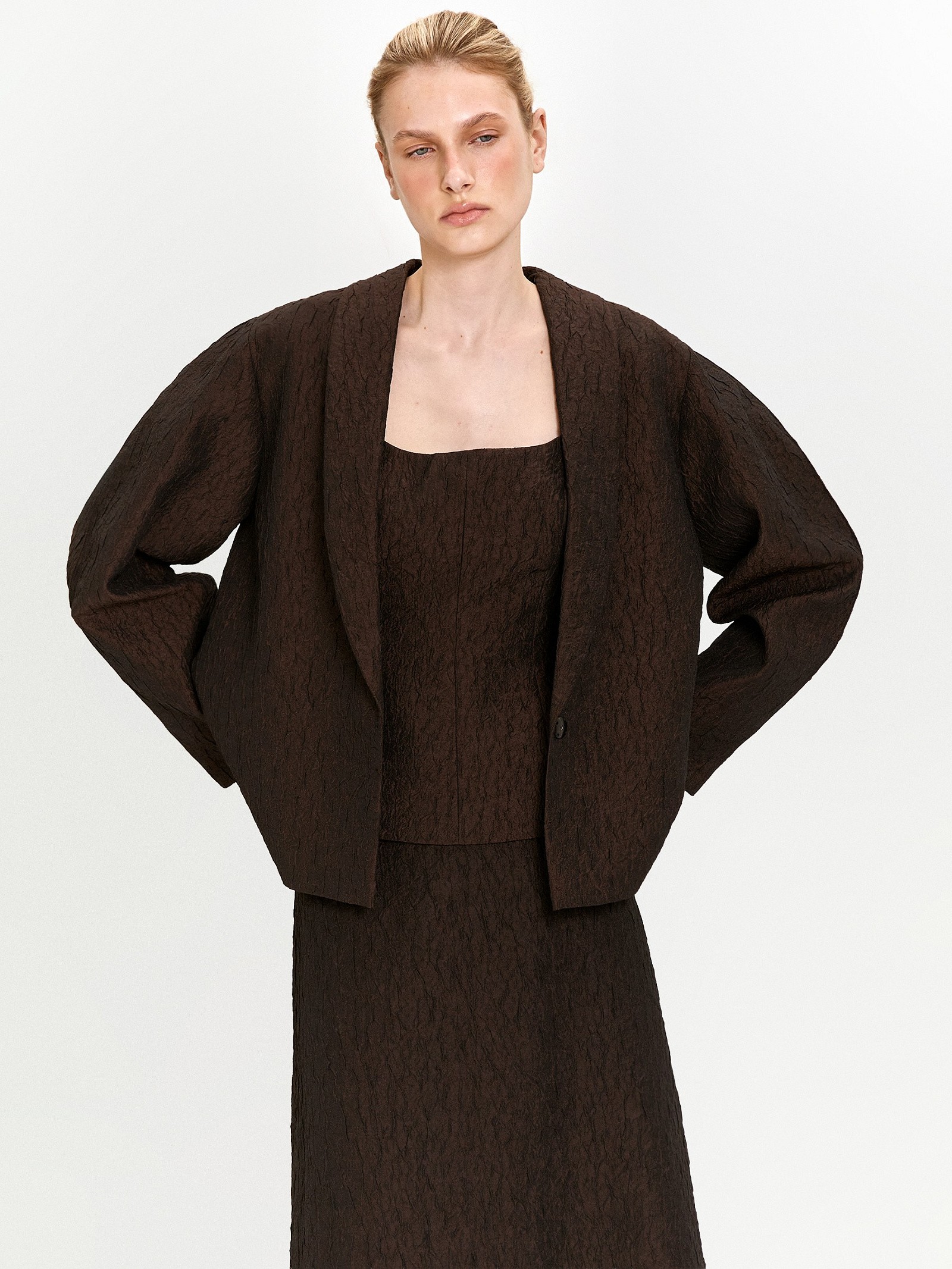 Однотонный топ