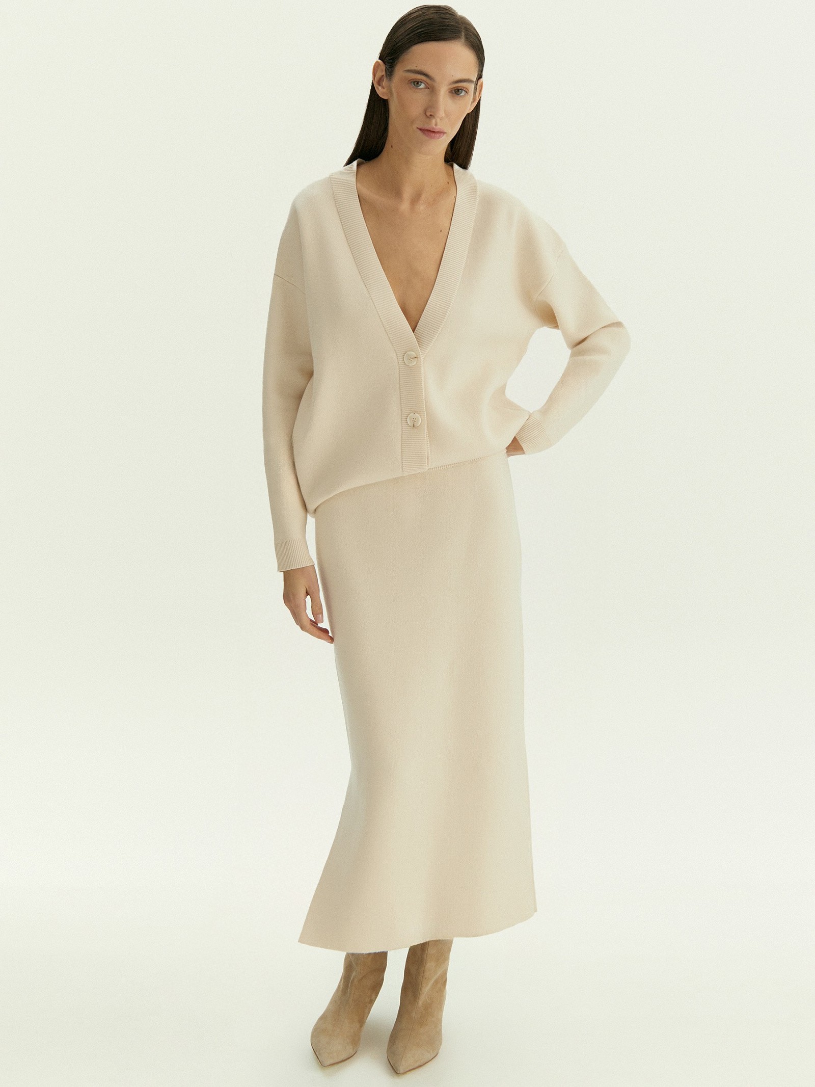 Юбка из трикотажа