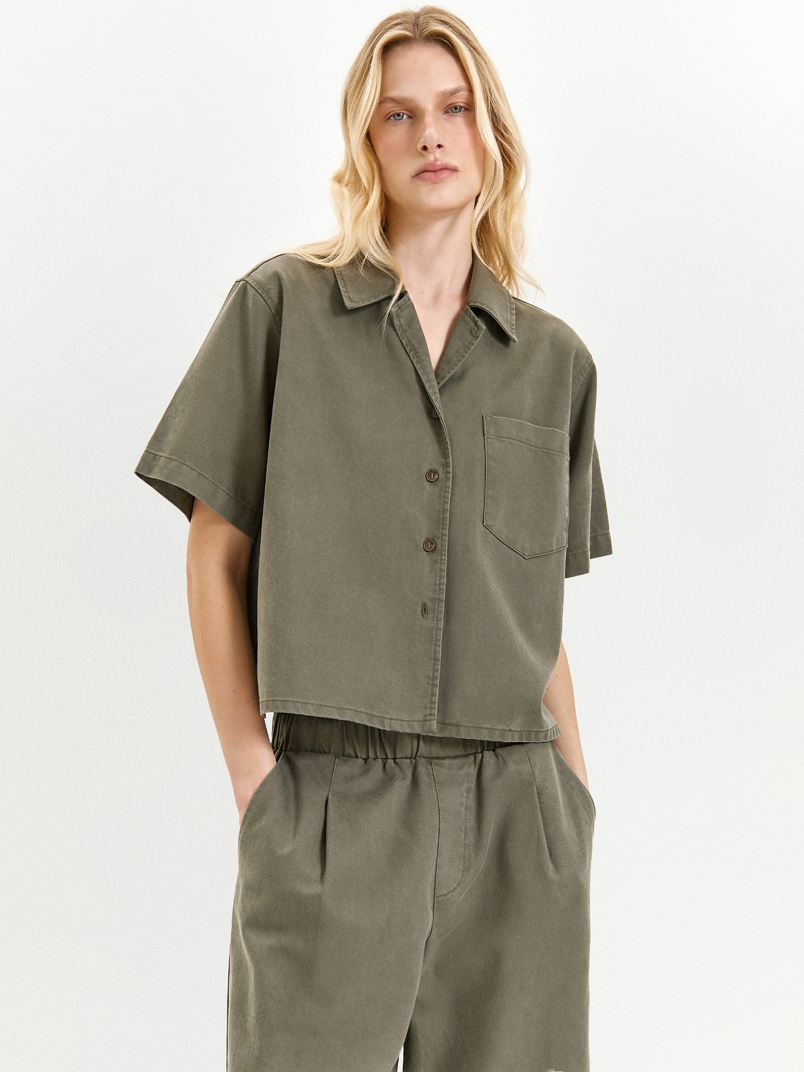 Рубашка из денима