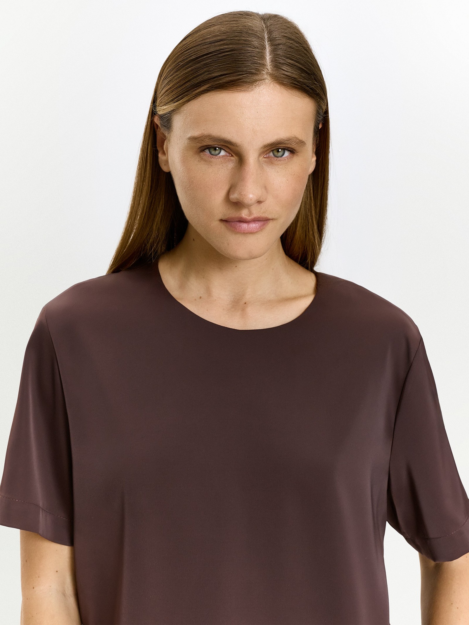 Блузка прямого кроя