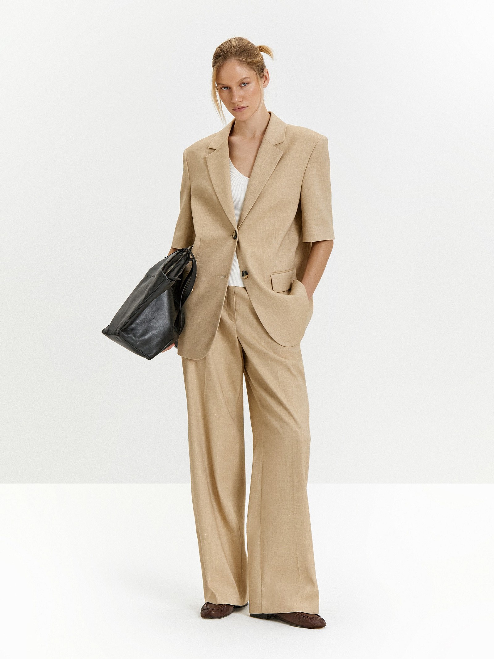 Брюки широкого кроя