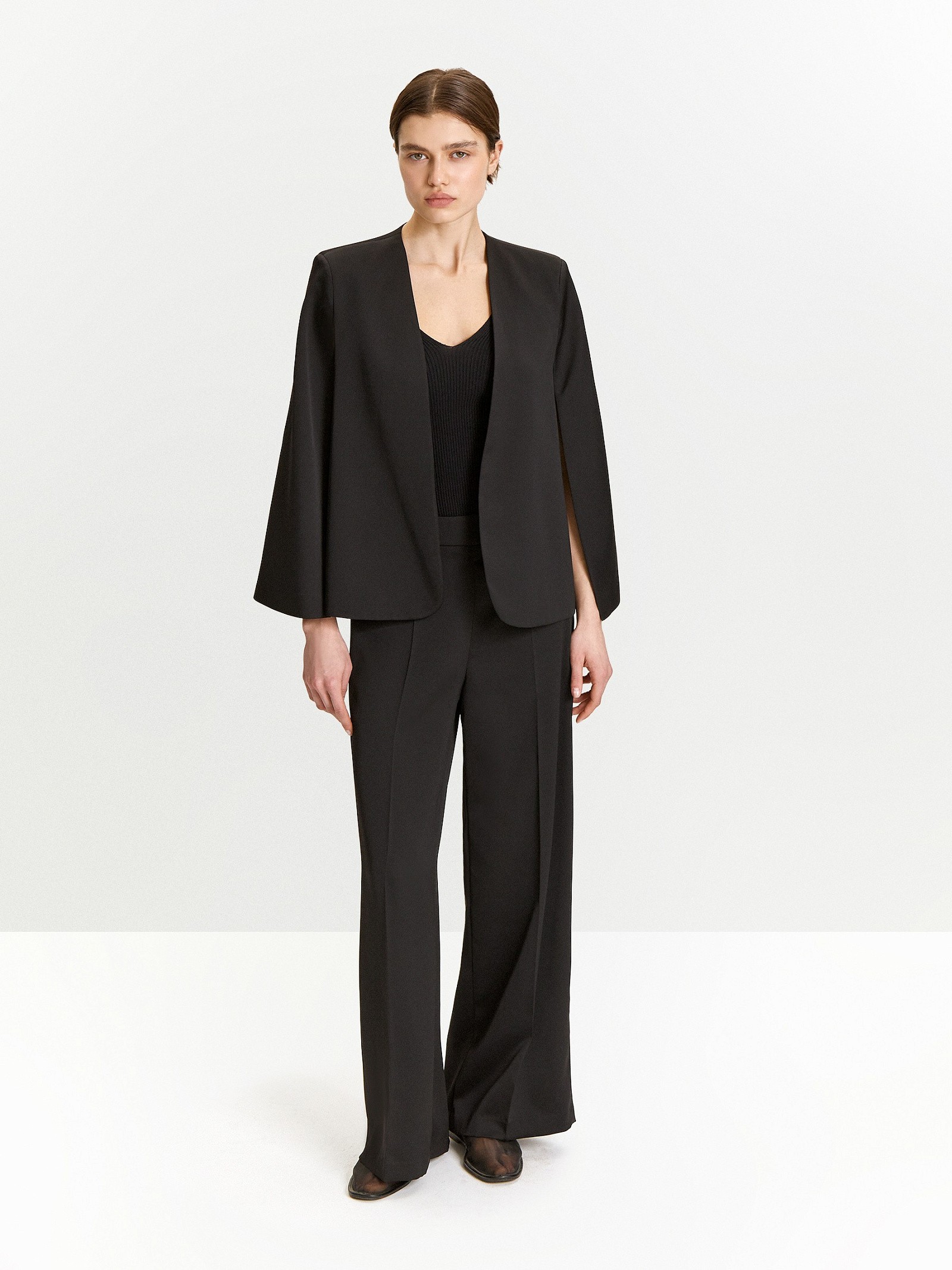 Жакет без лацканов