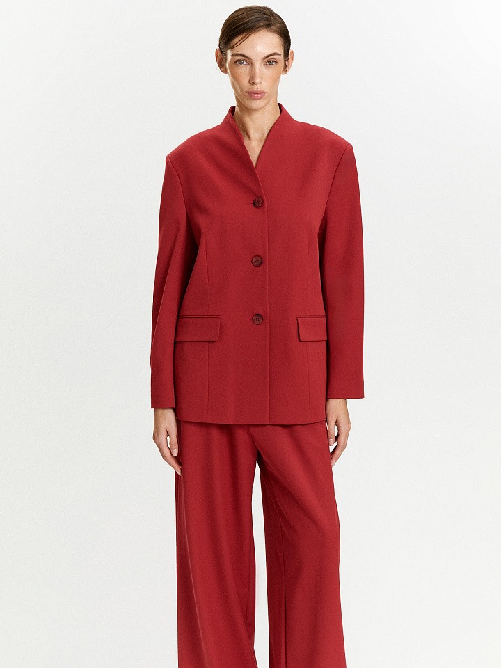 Жакет без лацканов