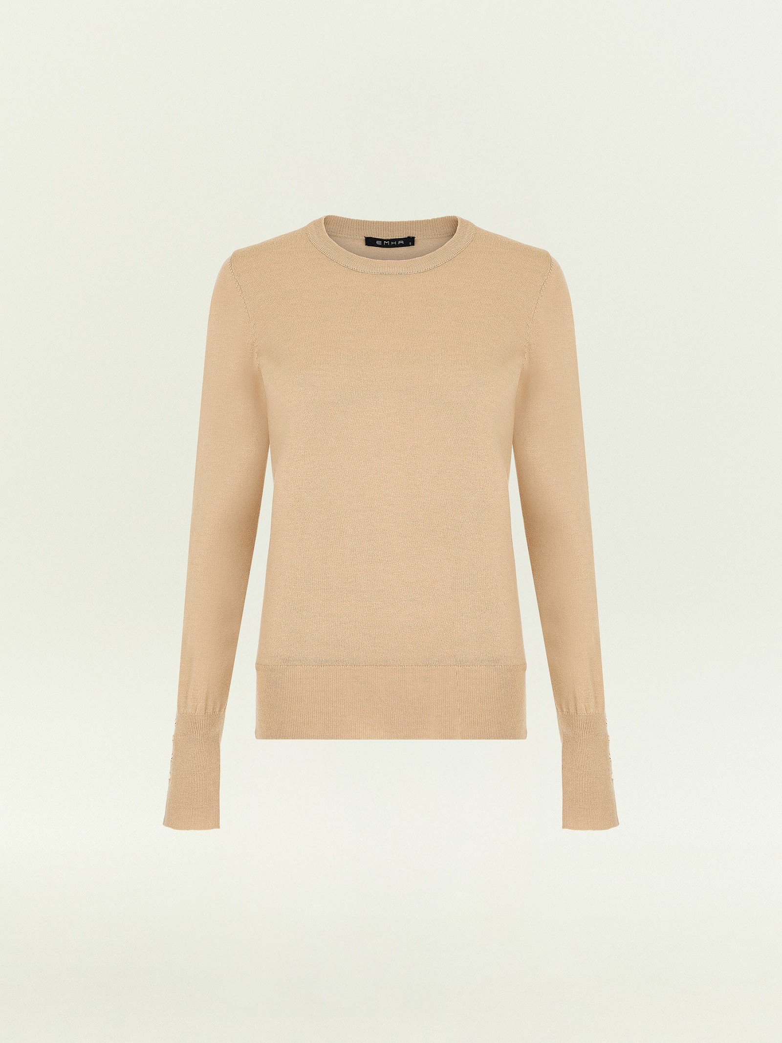 Джемпер из вискозного трикотажа с добавлением шерсти