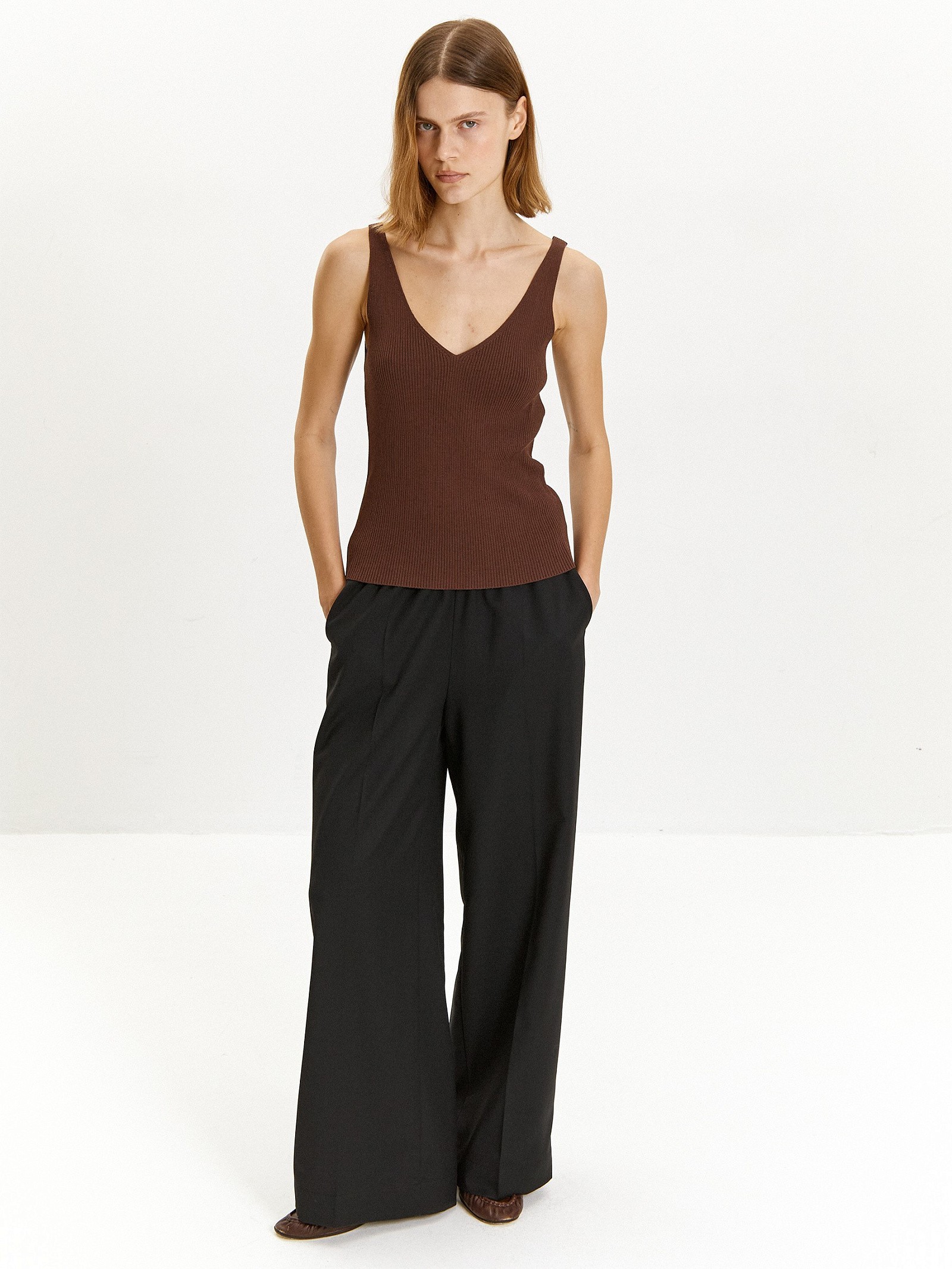 Трикотажный топ из вискозы