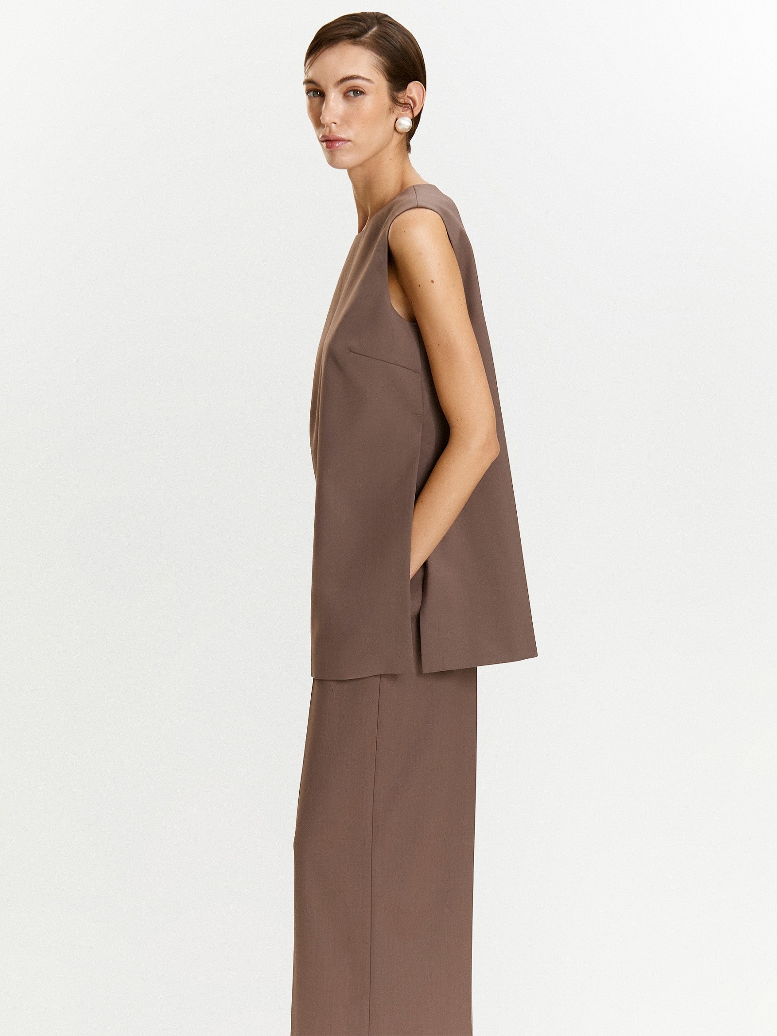 Блуза однотон