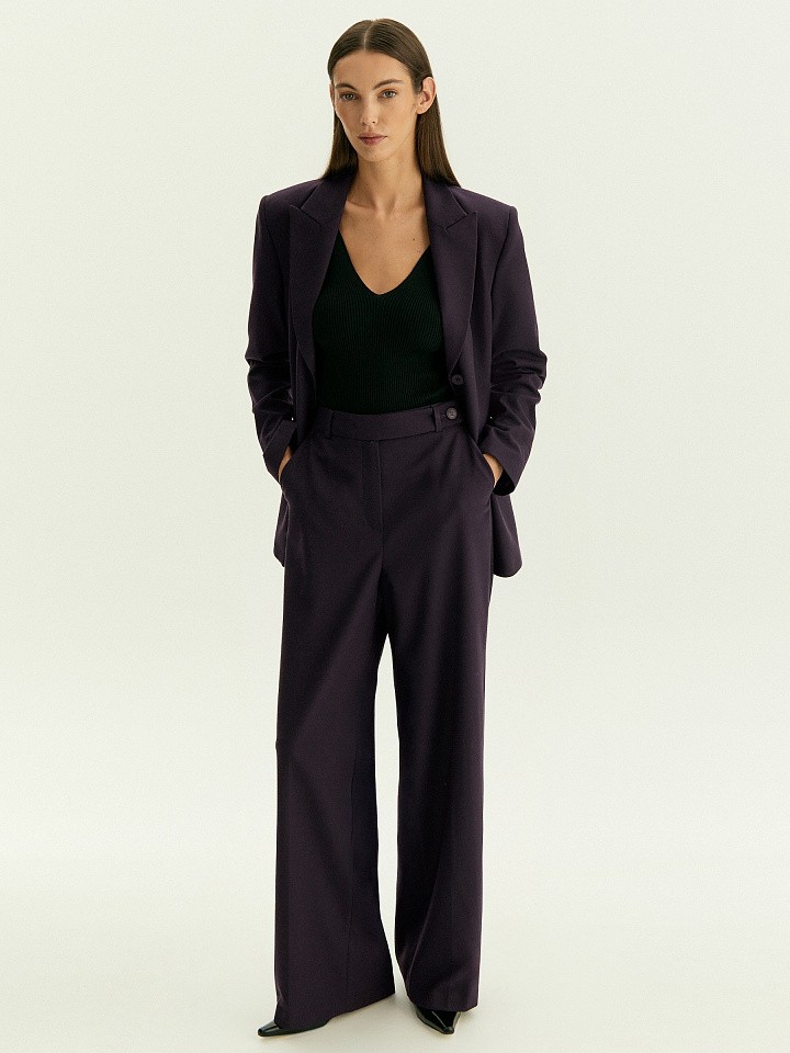 Брюки широкого кроя