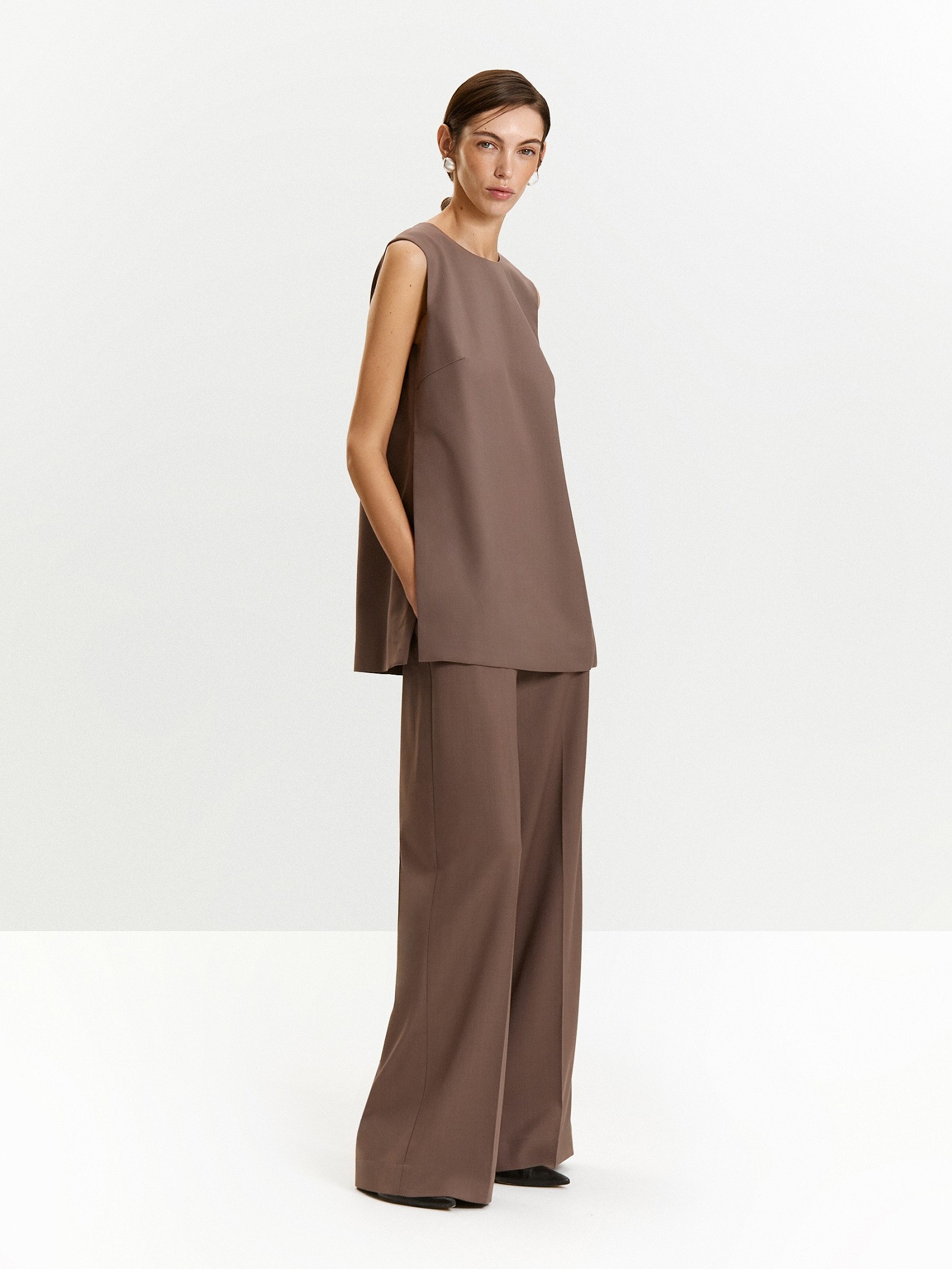 Блуза однотон