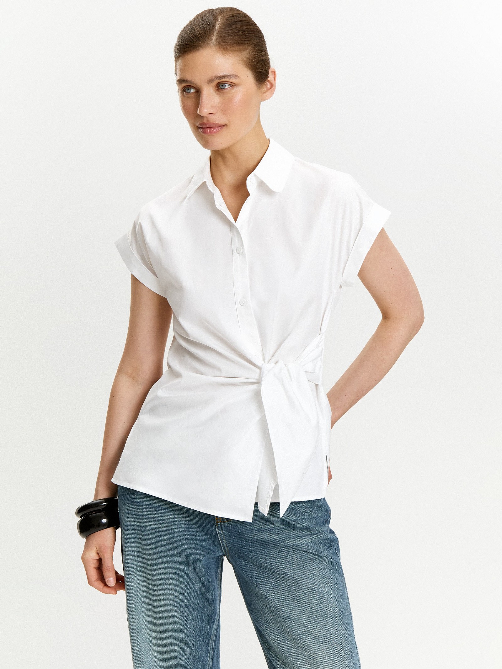 Рубашка с коротким рукавом из 100% хлопка