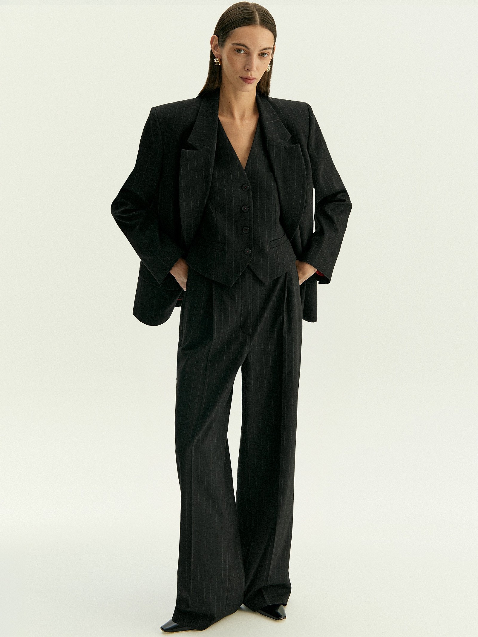 Брюки широкого кроя