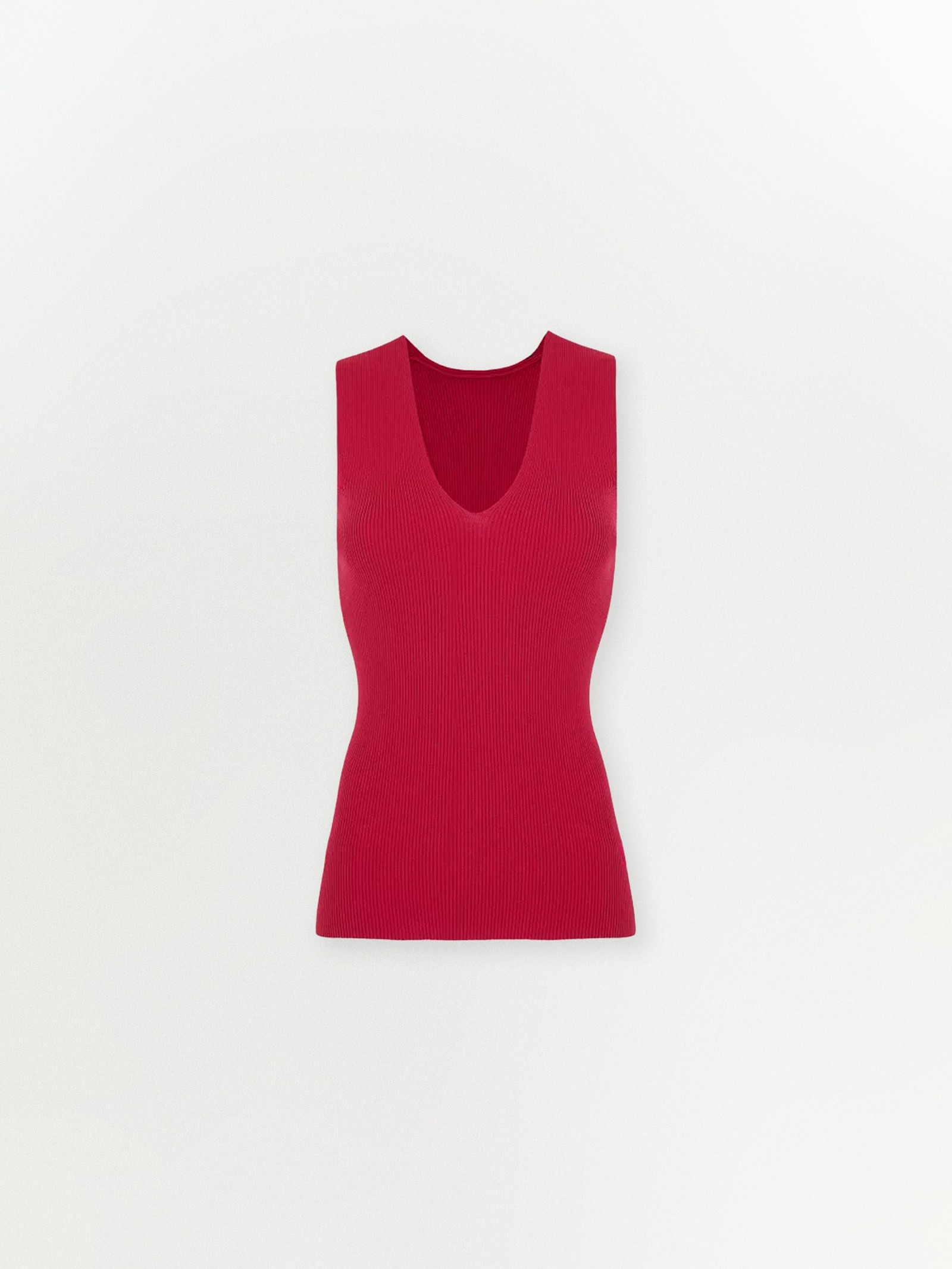 Трикотажный топ с v-образным вырезом