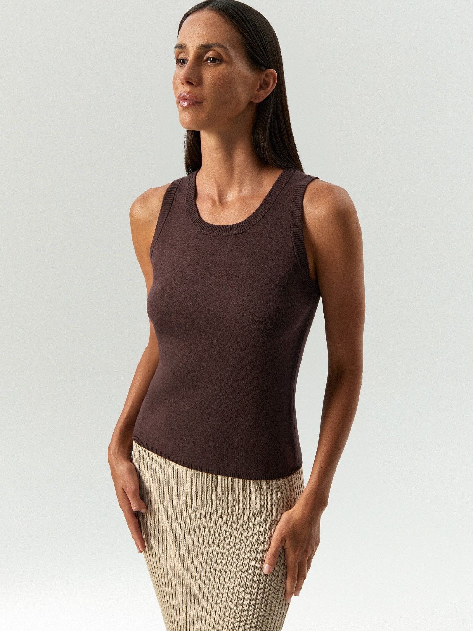 Трикотажный топ из вискозы