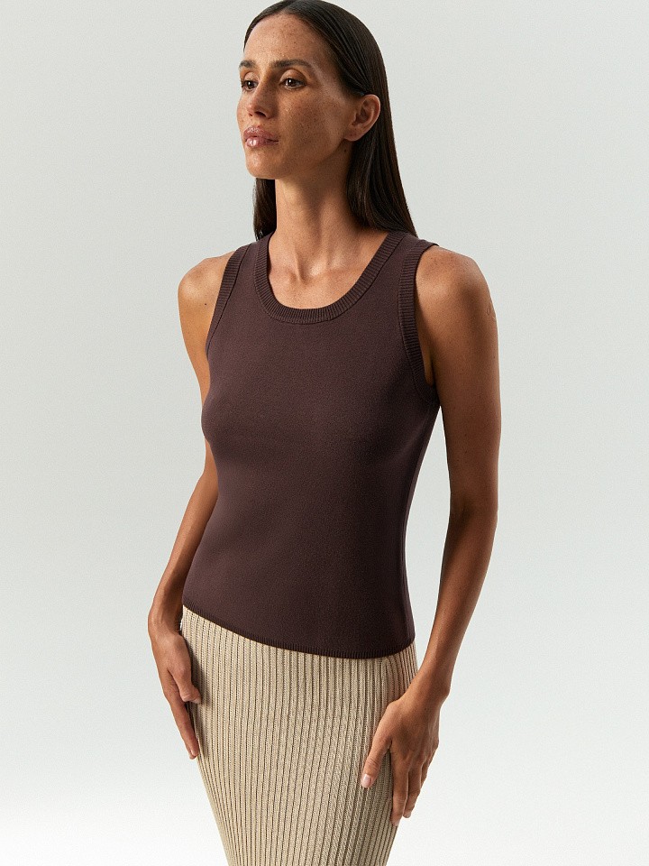 Трикотажный топ из вискозы