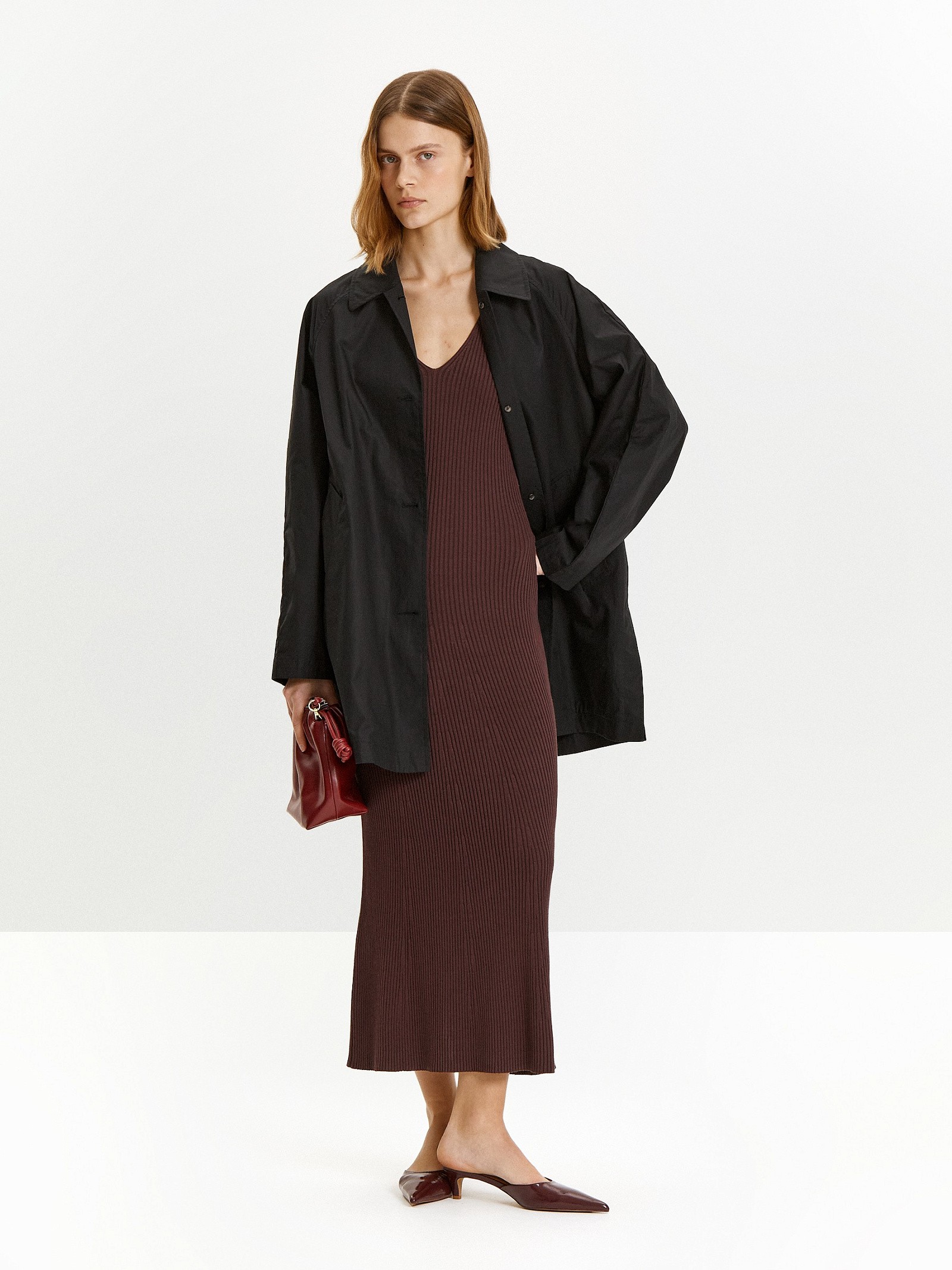 Трикотажное платье из вискозы